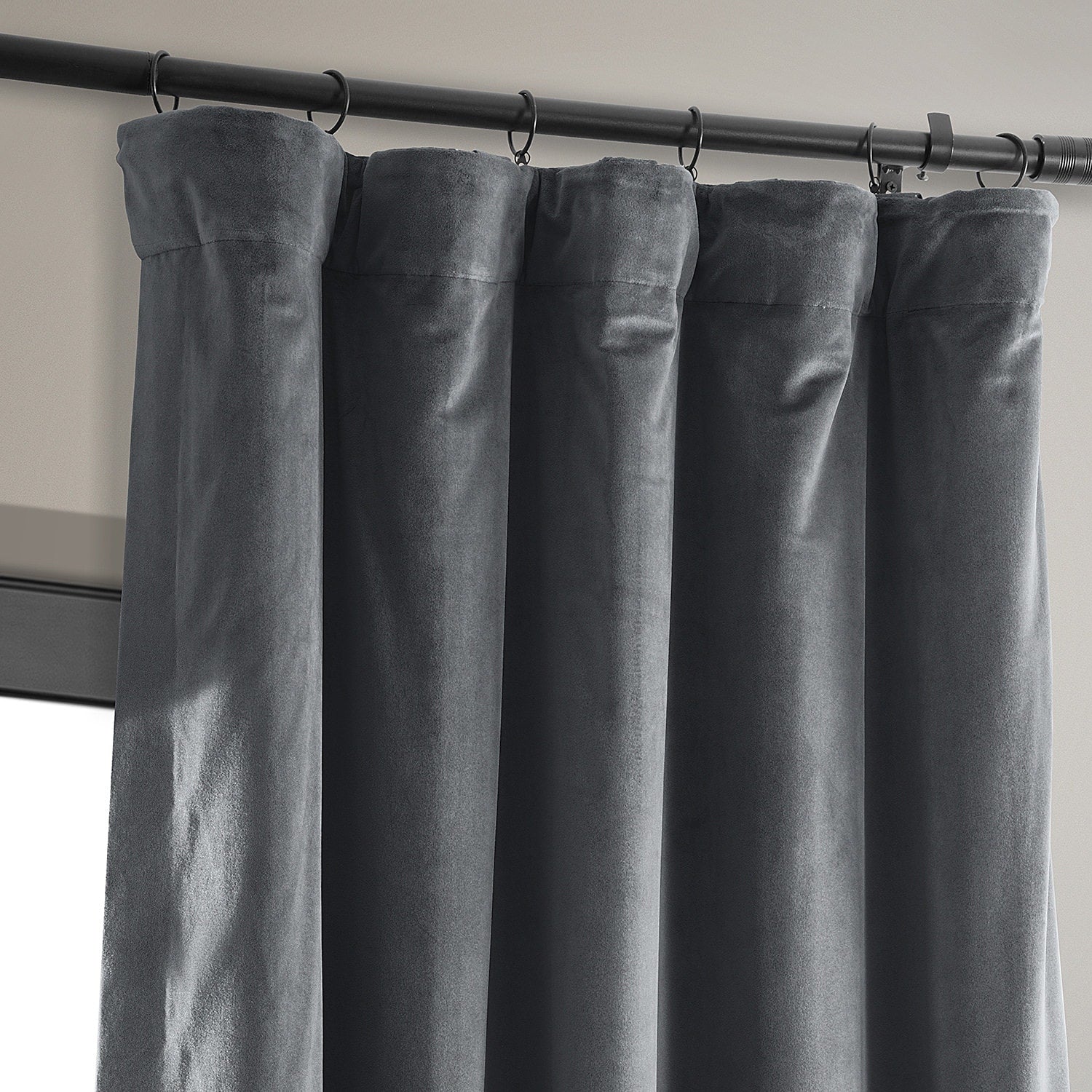 Exclusive Fabrics Signature Blackout Velvet Curtain (1 Panel)