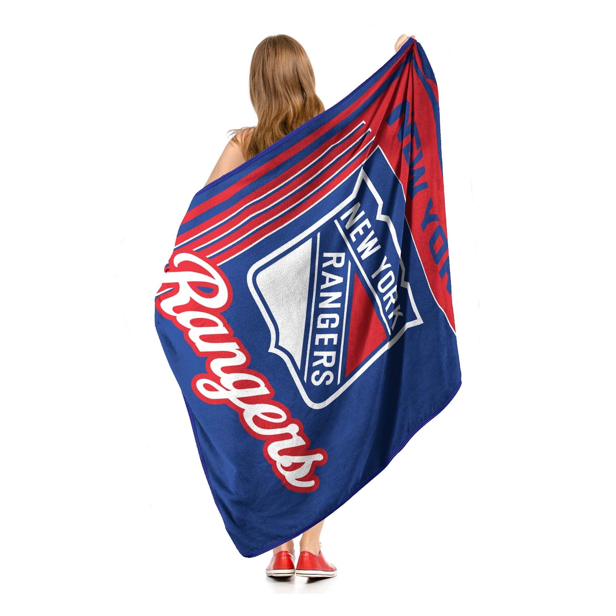 NHL New York Rangers 46 x 60 Microfiber Throw Blanket