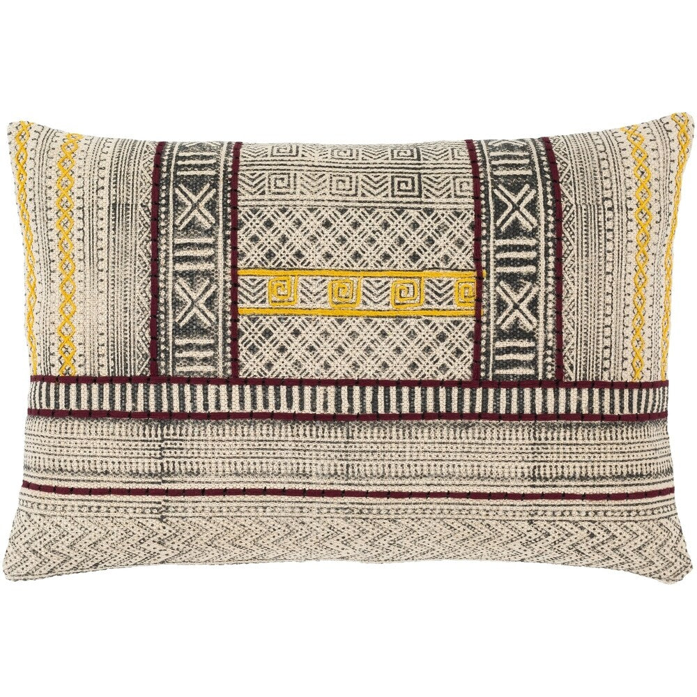 Artistic Weavers Zillah Hand-stitched Tribal Block Lumbar Throw Pillow