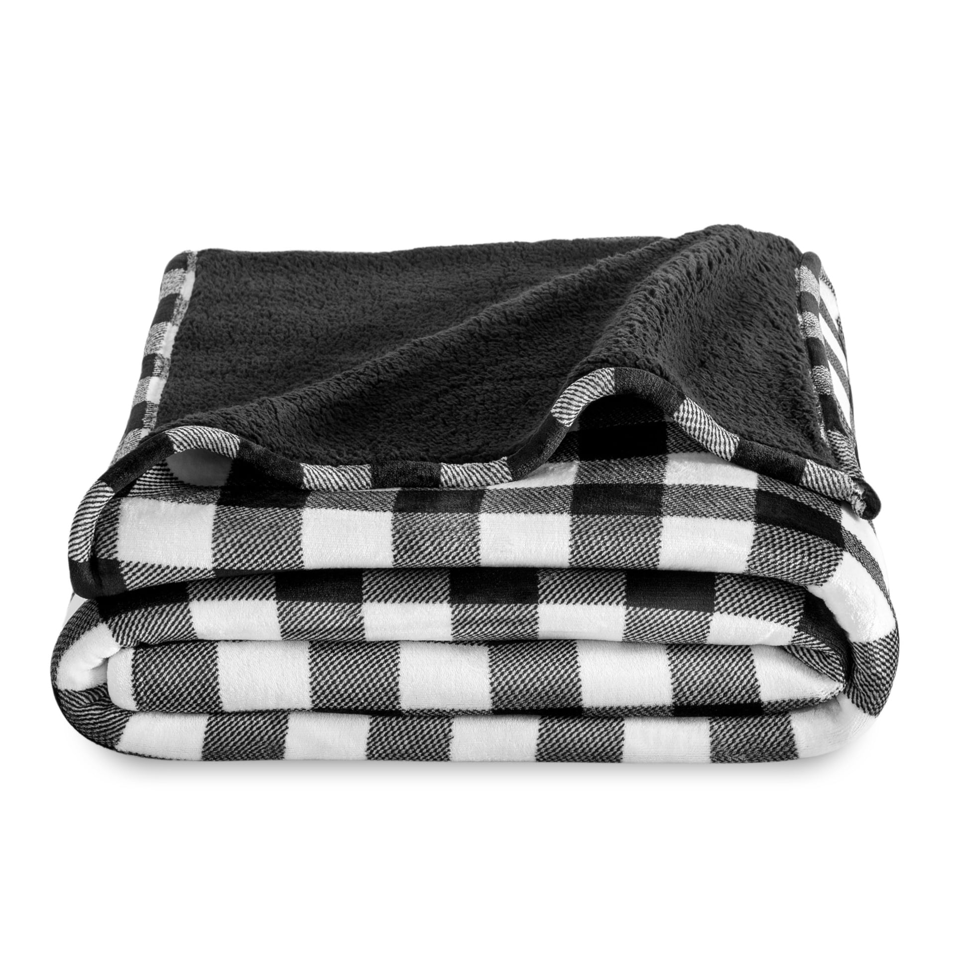 Bare Home Sherpa Fleece Blanket - Reversible Plush Bed Blanket