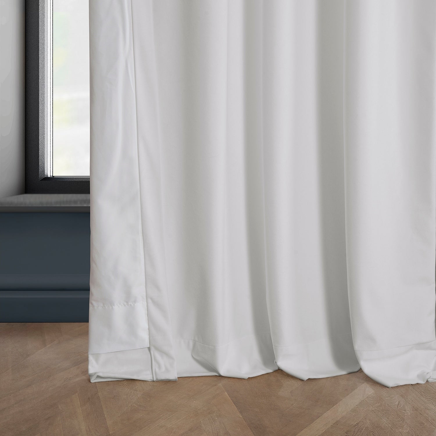 Exclusive Fabrics Heritage Plush Velvet Room Darkening Curtains (1 Panel) Luxury Velvet Curtains for Bedroom & Living Room.