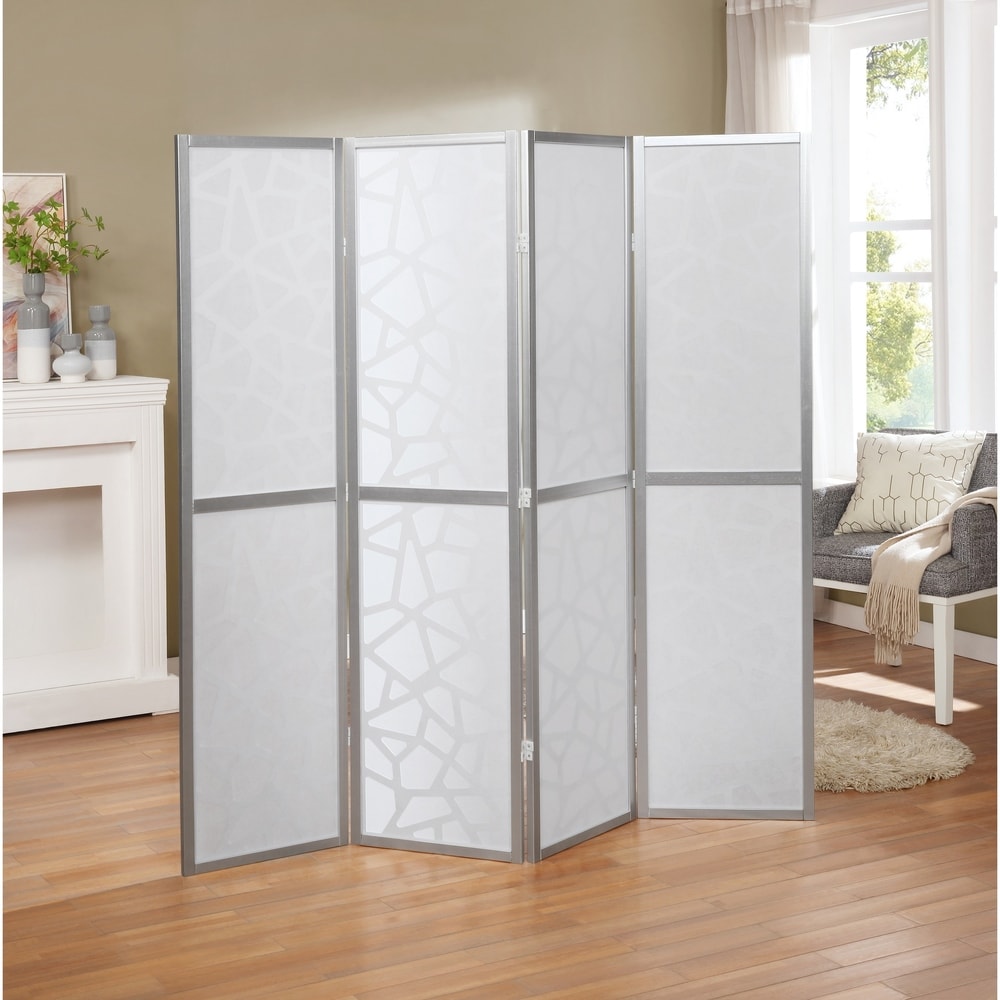 Roundhill Furniture Giyano 4-panel Screen Room Divider