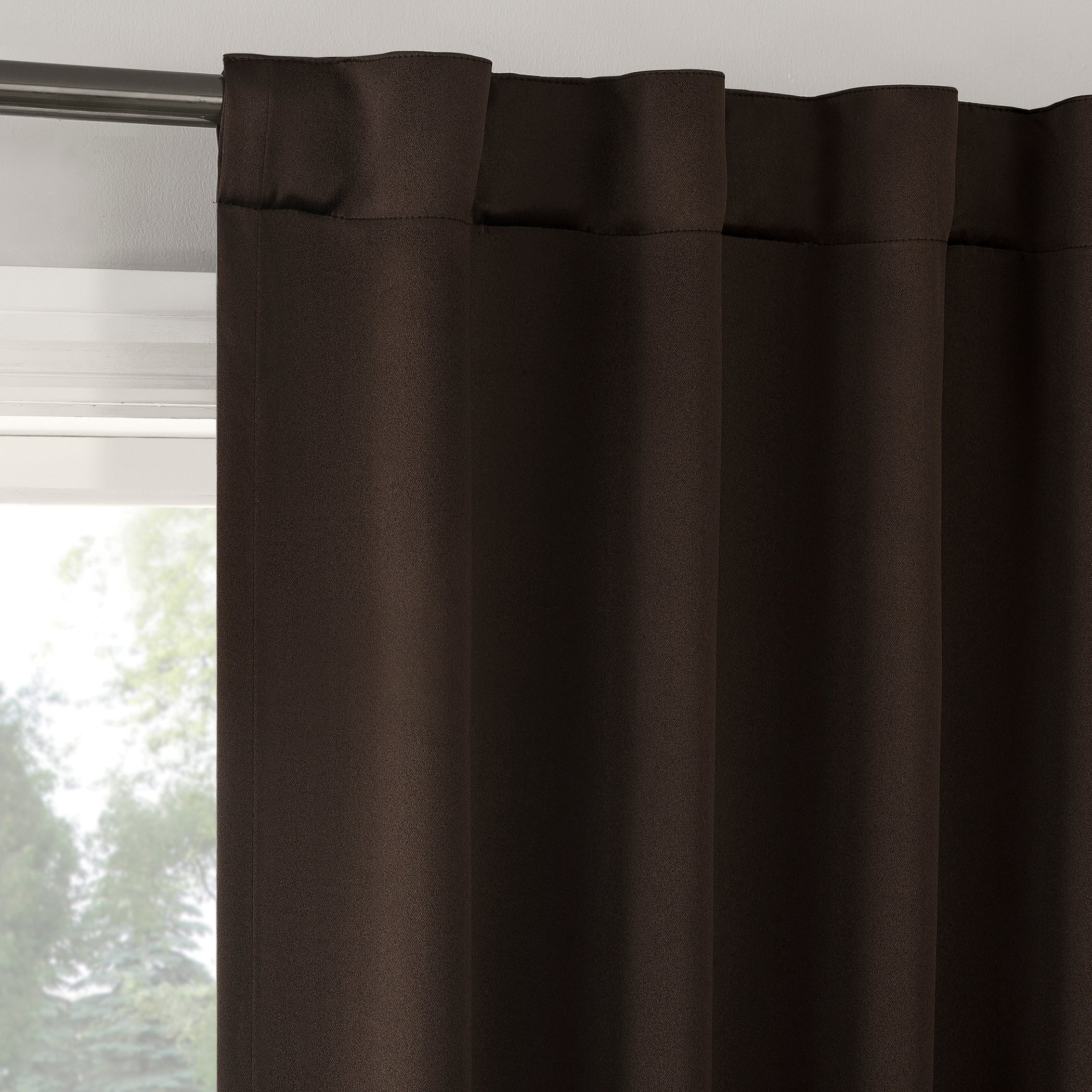 Sun Zero Aria 2-pack Magnetic Closure Theater Grade Total Blackout Back Tab 2-Piece Curtain Panel Pair