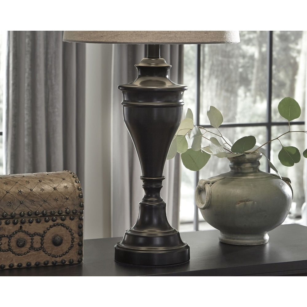 Darlita Bronze Finish 30 Inch Metal Table Lamps - Set of 2