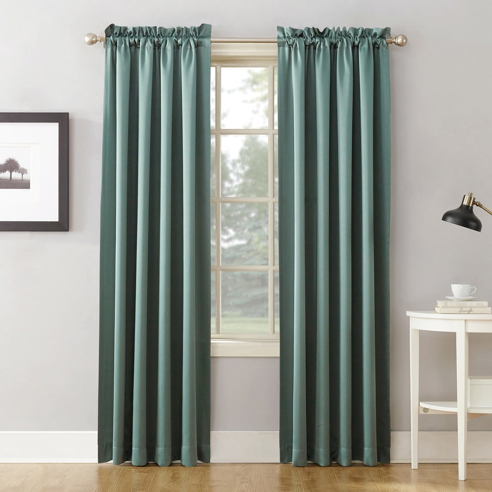 Porch & Den Inez Room Darkening Window Curtain Panel and Valance, Single Panel