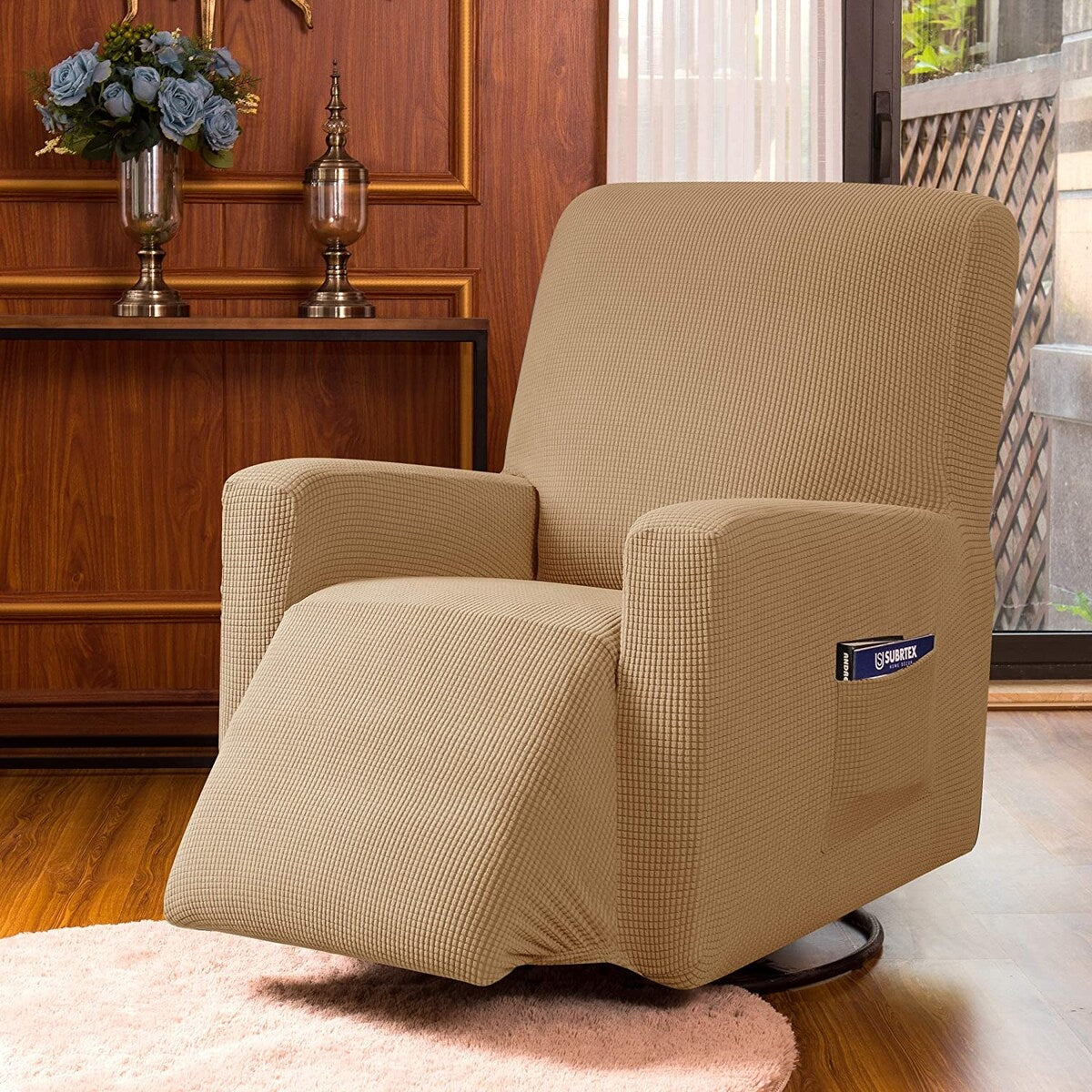 Subrtex Stretch Recliner Silpcover Jacquard Lazy Boy Chair Covers