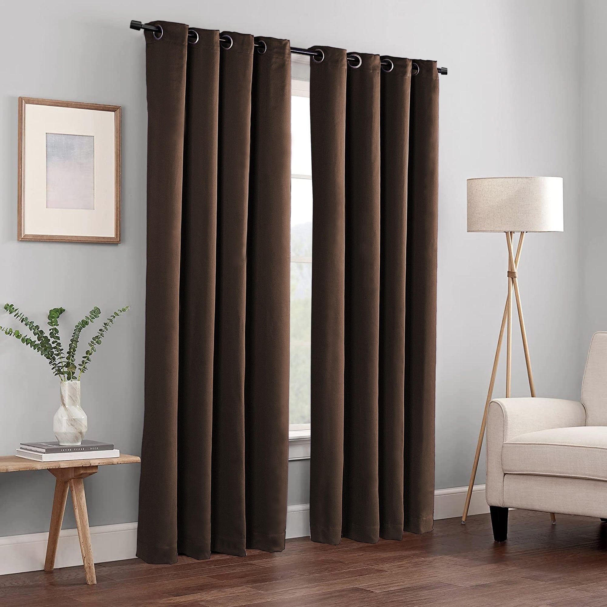 Blackout Window Panel Curtain Set (2 Panels and 2 matching Tie Backs)