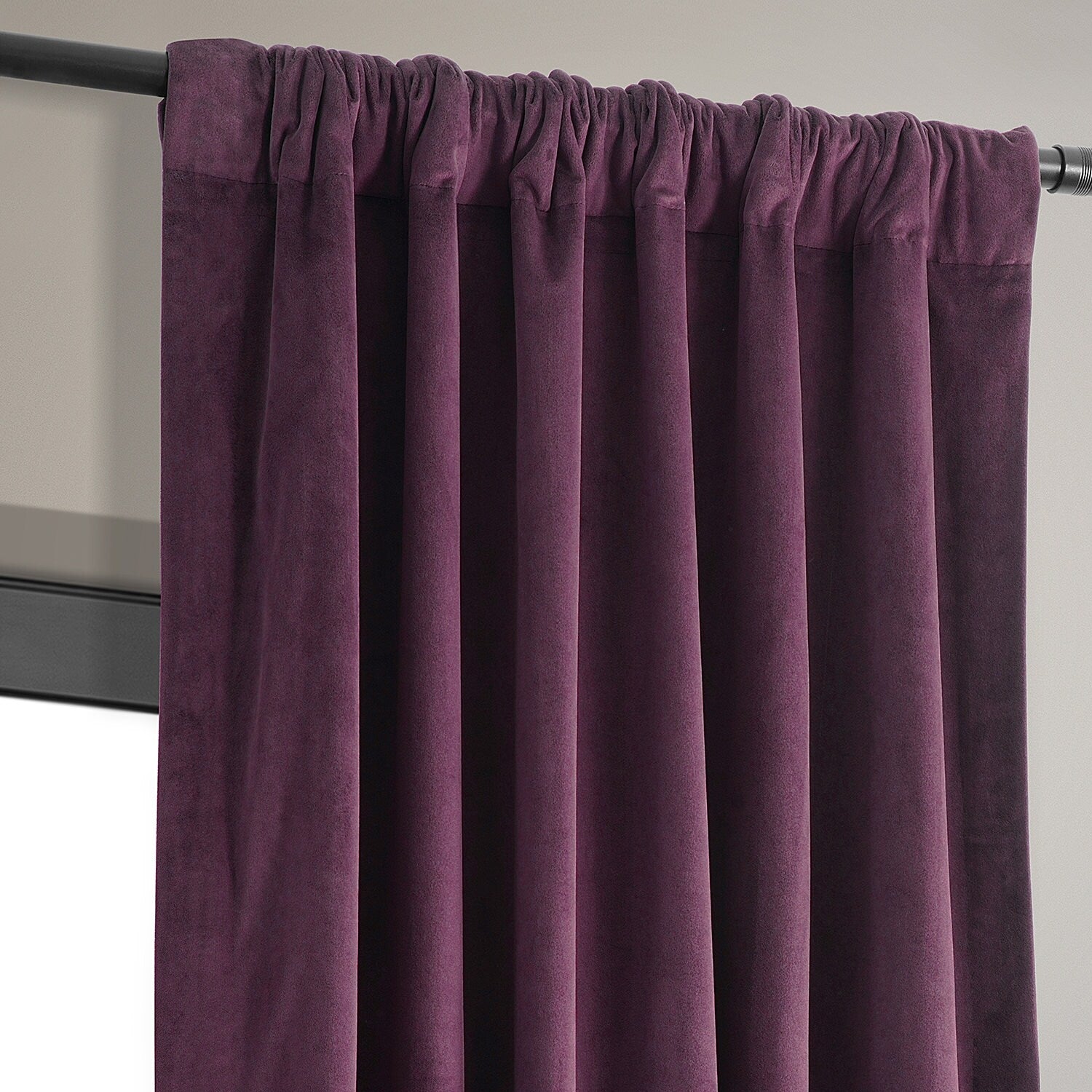 Exclusive Fabrics Signature Blackout Velvet Curtain (1 Panel)