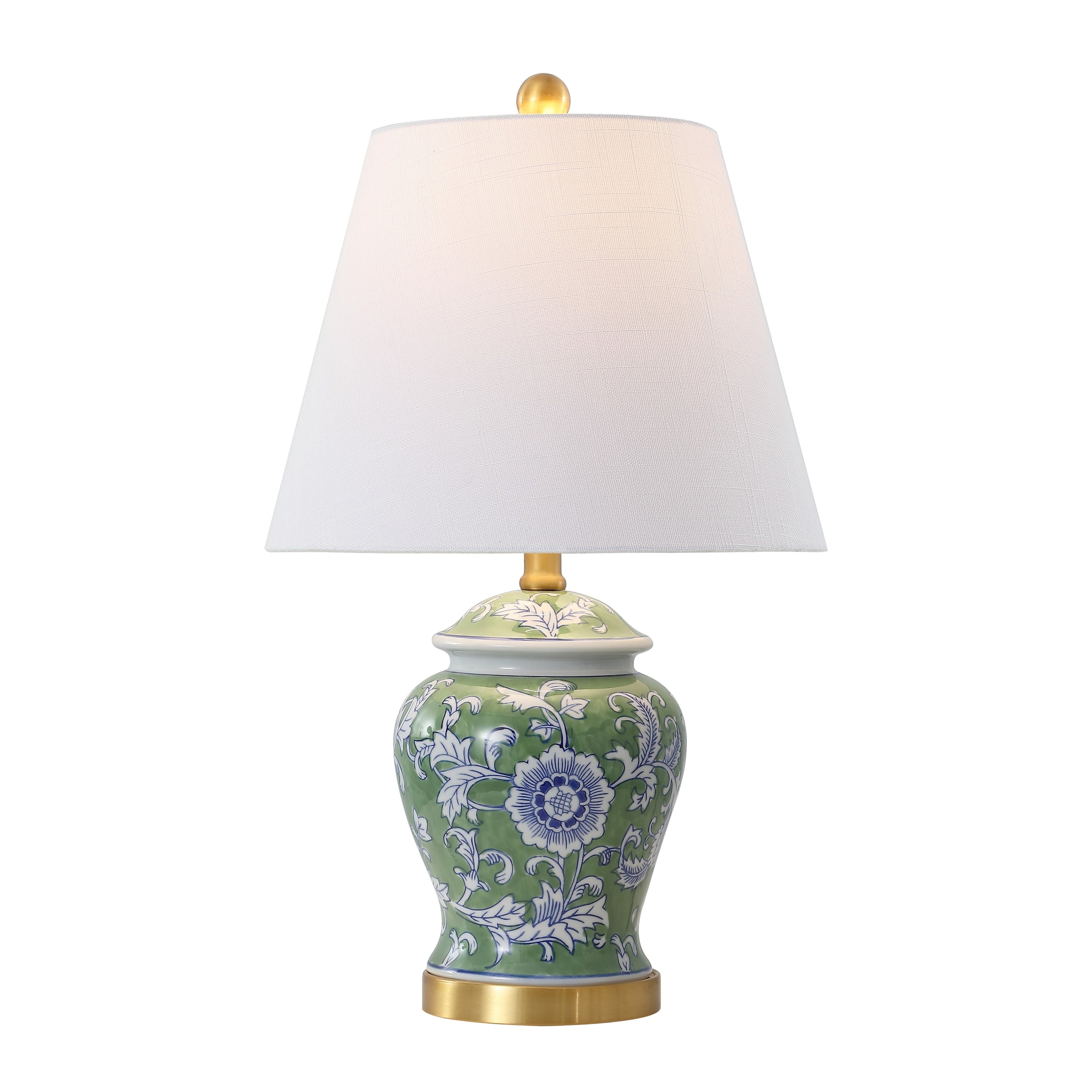 Penelope 22 Chinoiserie LED Table Lamp, Blue/White by JONATHAN Y