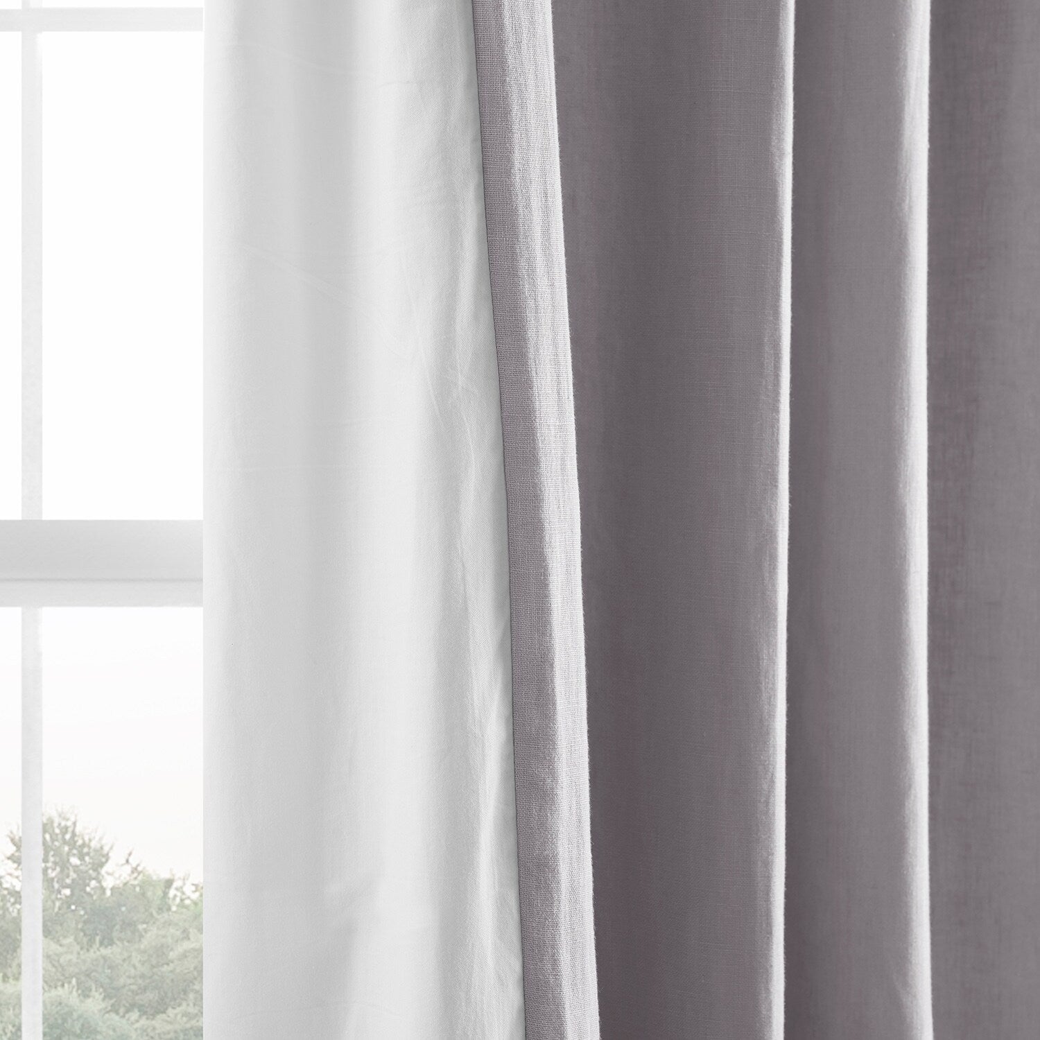 Exclusive Fabrics French Linen Room Darkening Curtains Panel - Elegant luxurious Drapes (1 Panel)