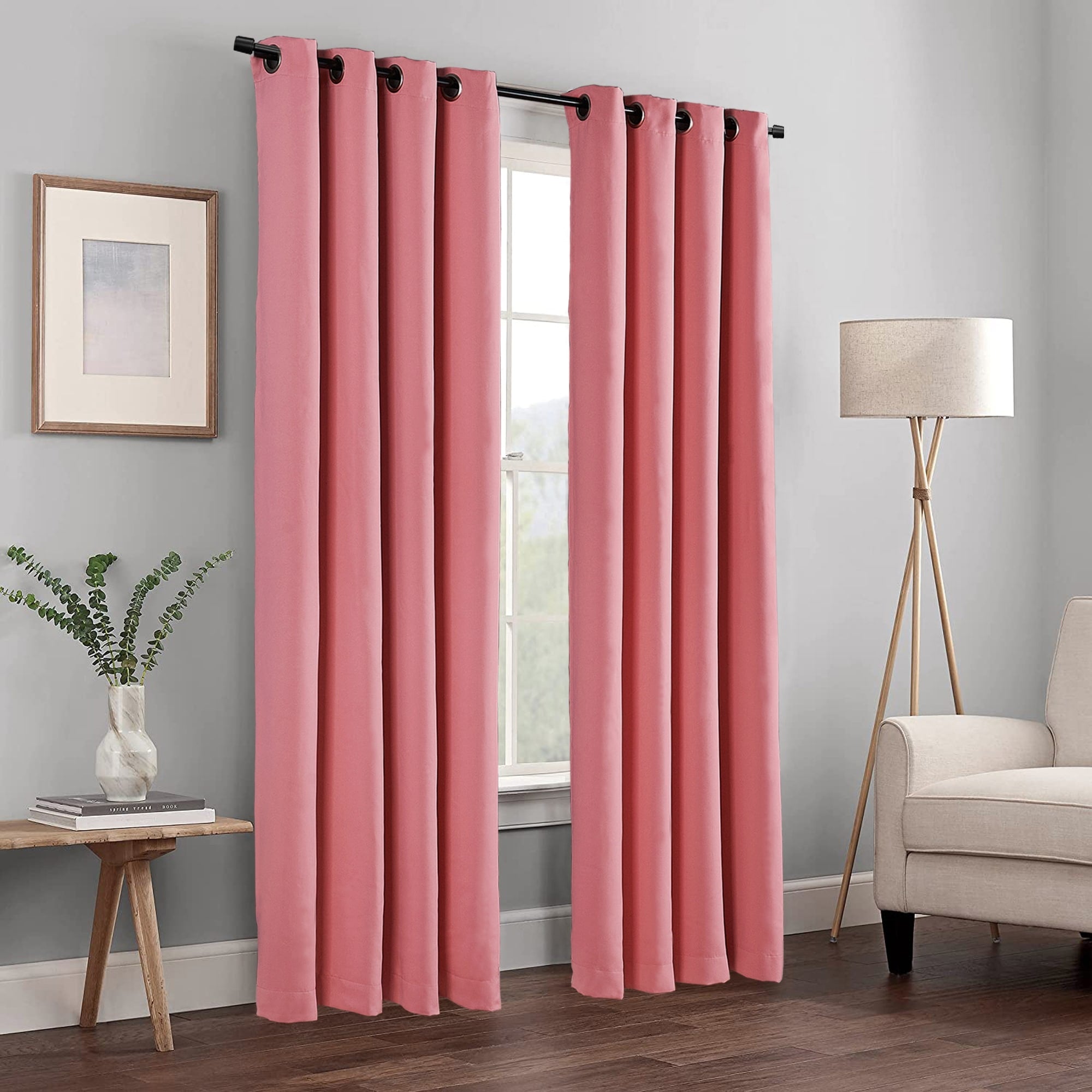 Blackout Window Panel Curtain Set (2 Panels and 2 matching Tie Backs)