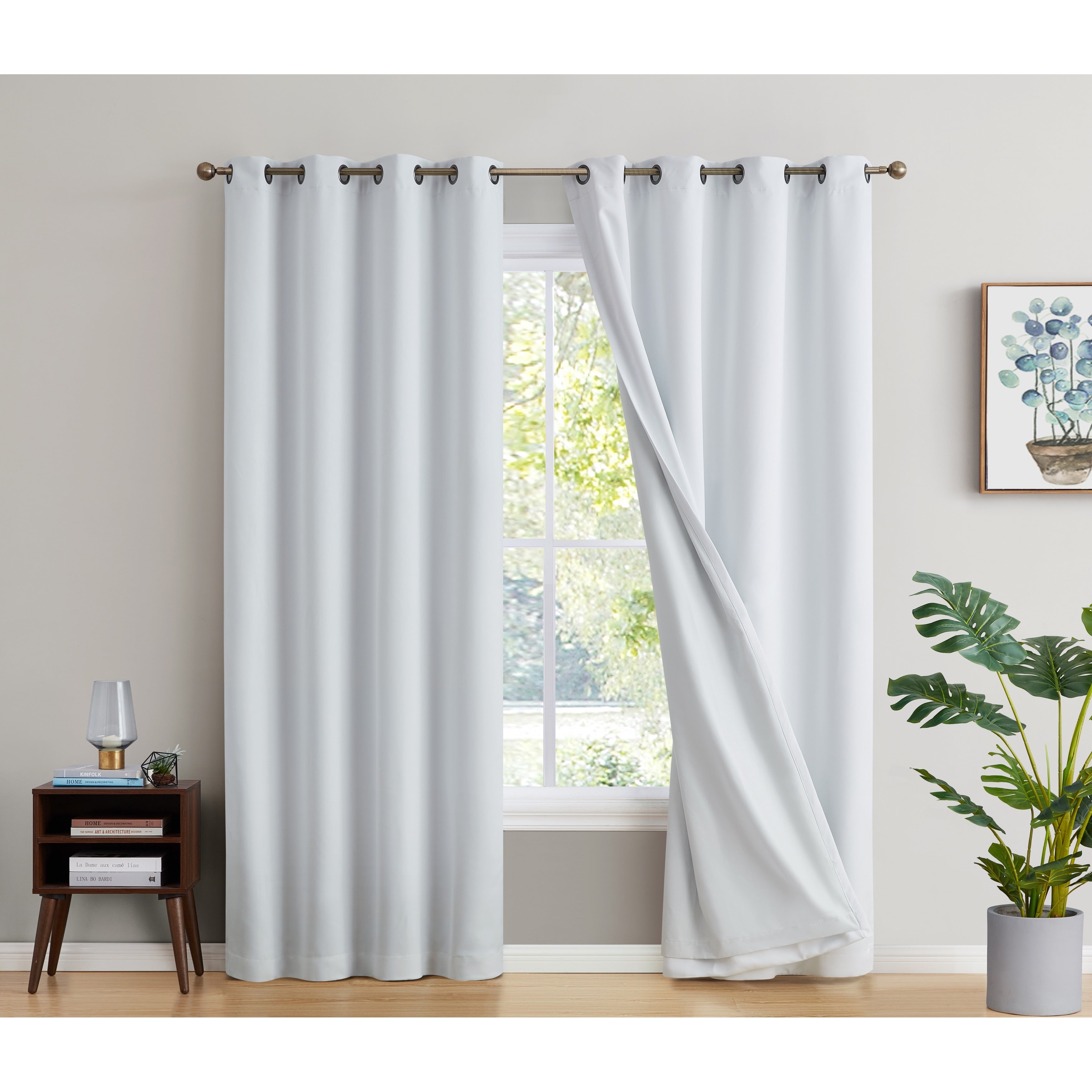 Dakota Complete Blackout Drapery Heavy Thermal Insulated Efficient Window Curtain Grommet Panels, 2 Panels