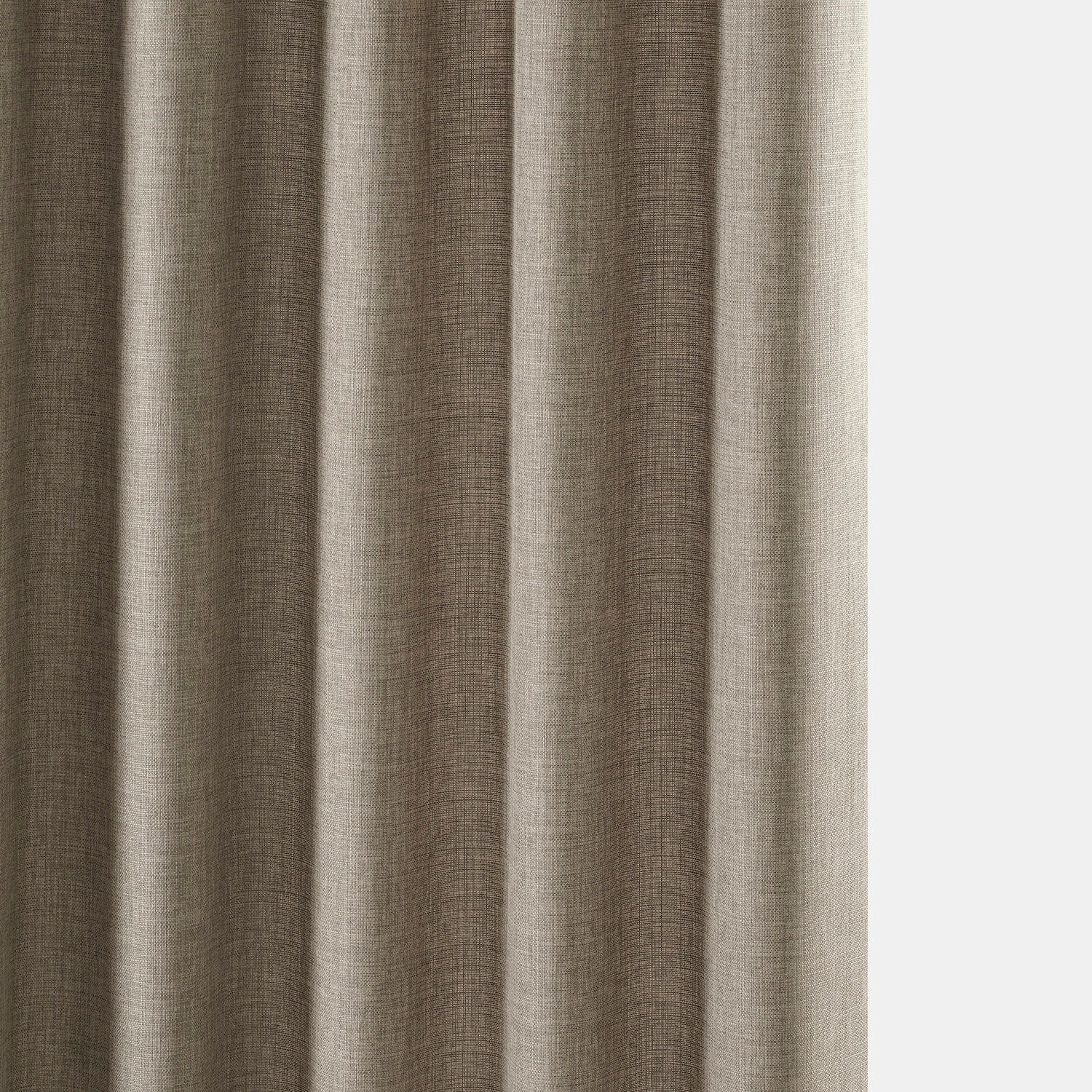 Exclusive Fabrics Italian Faux Linen Room Darkening Curtains for Bedroom & Living Room Curtains - Single Panel Window Curtains