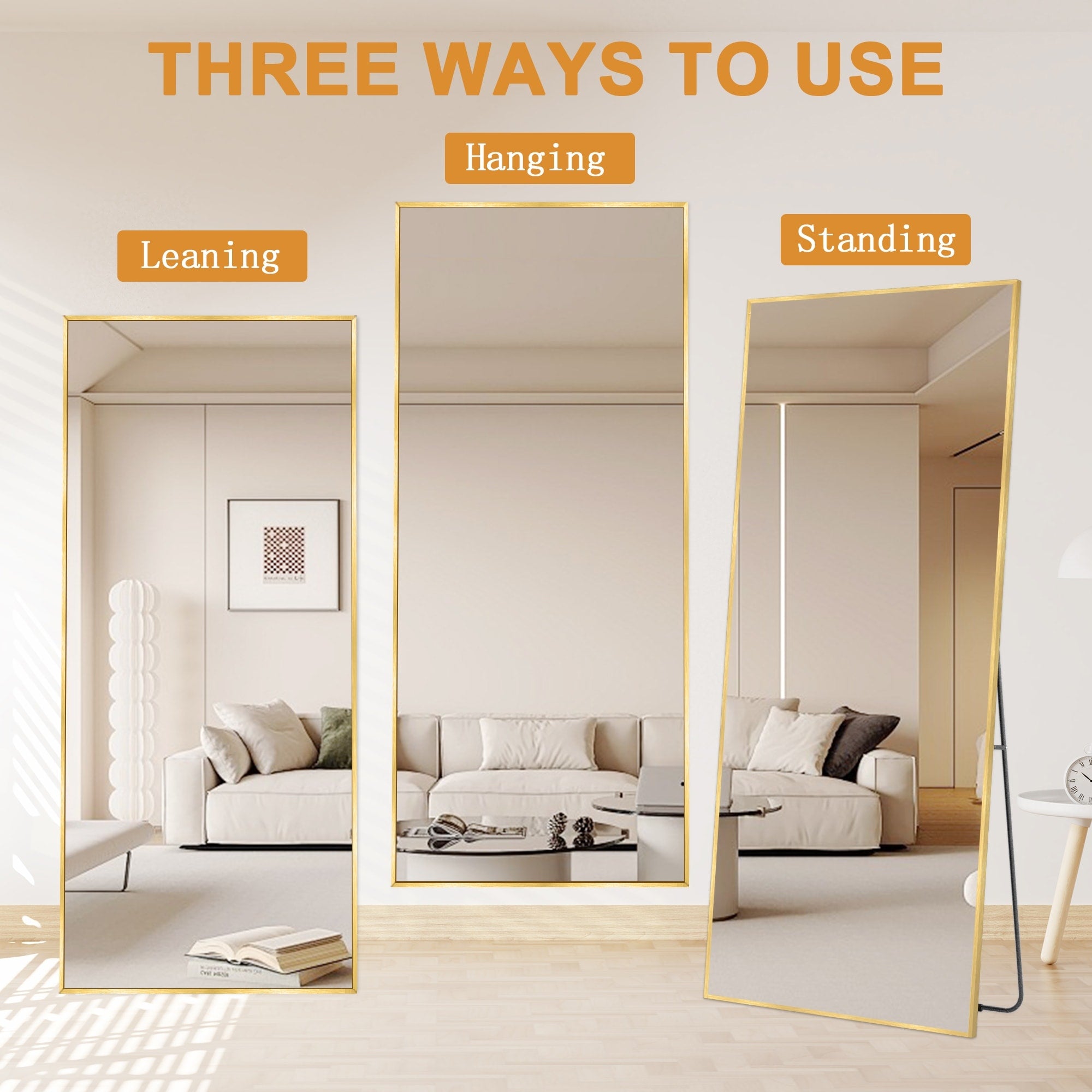 Modern Full Length Floor Mirror Freestanding Mirror