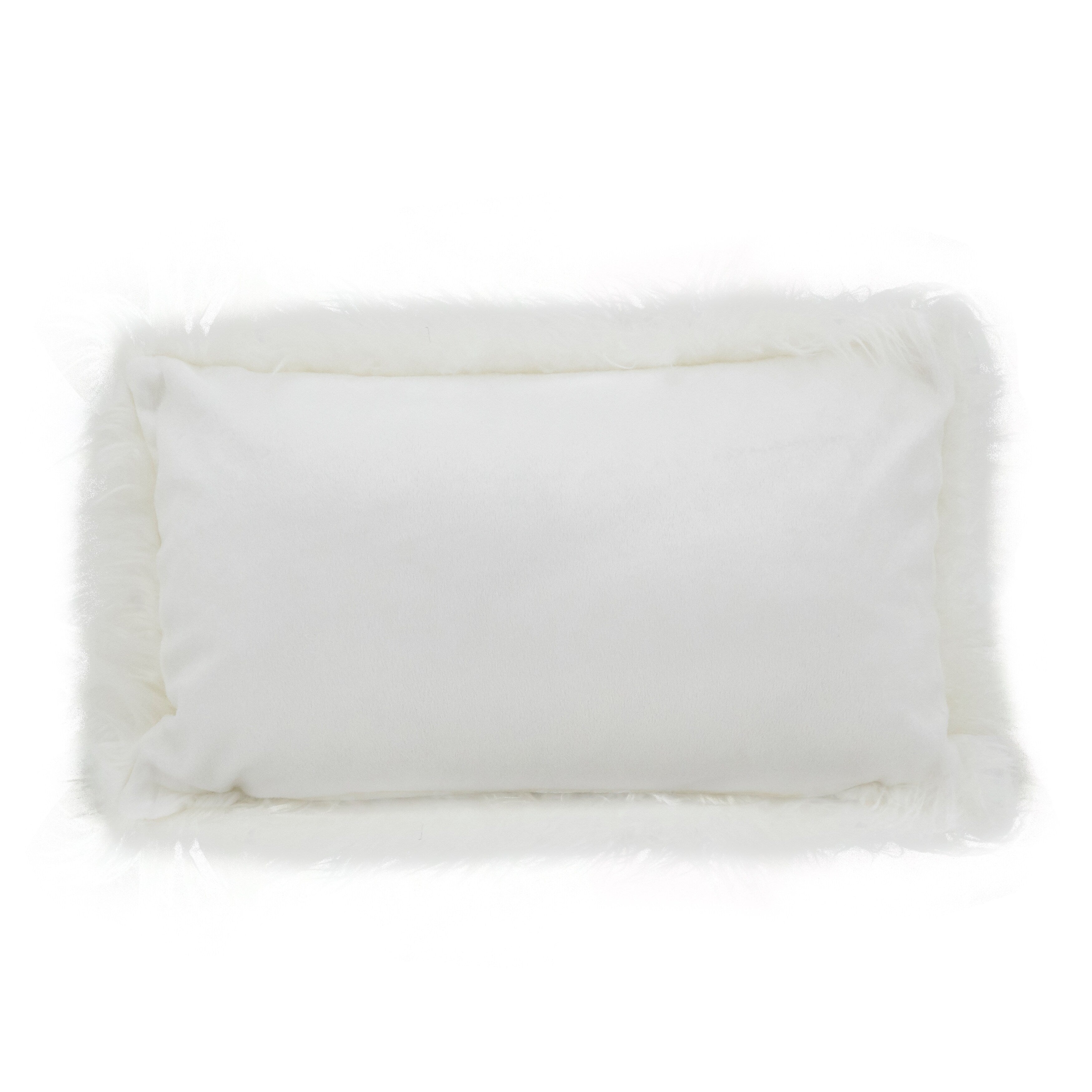 Mongolian Shaggy Faux Fur Throw Pillow