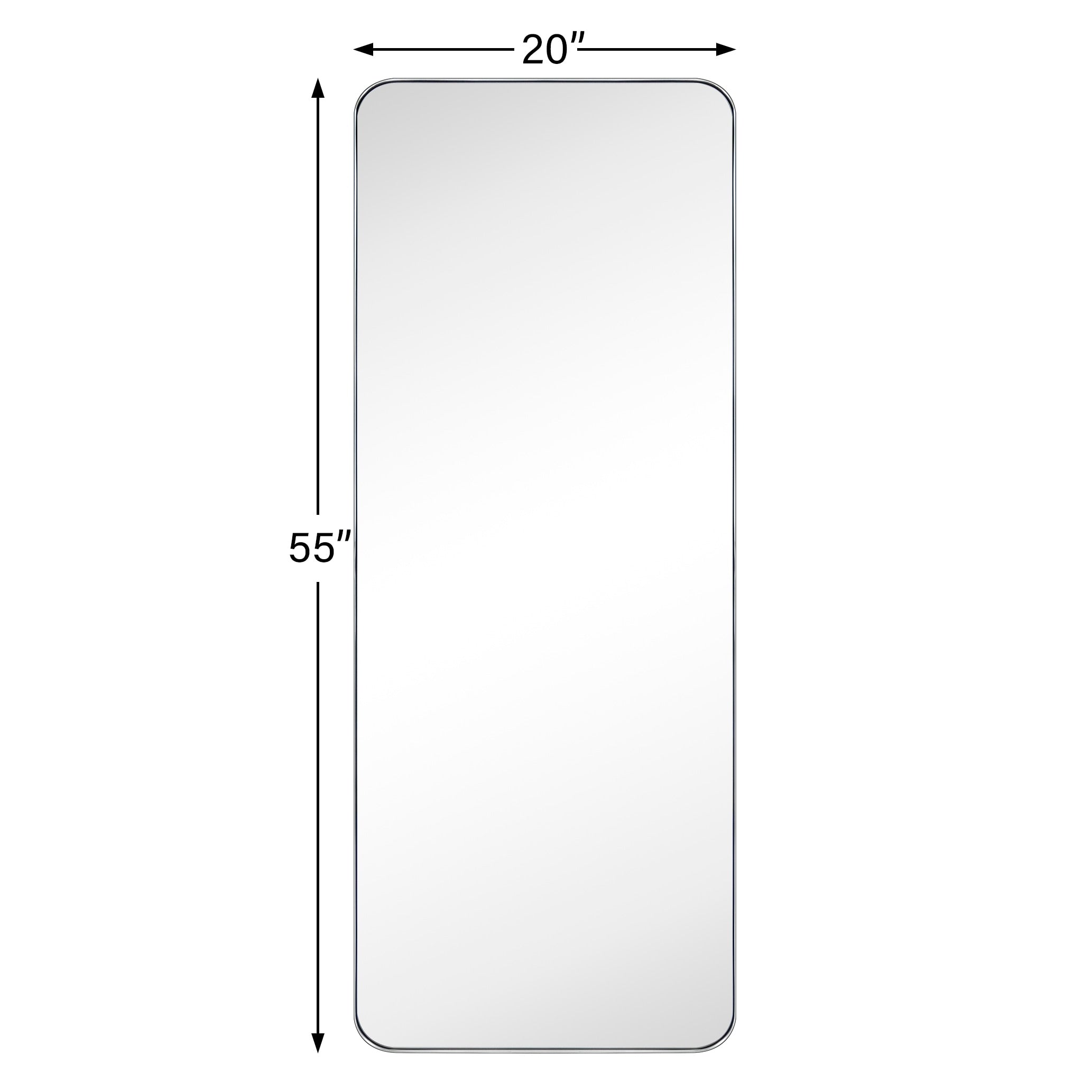 TEHOME Kengston Modern & Contemporary Rectangular Bathroom Vanity Mirror