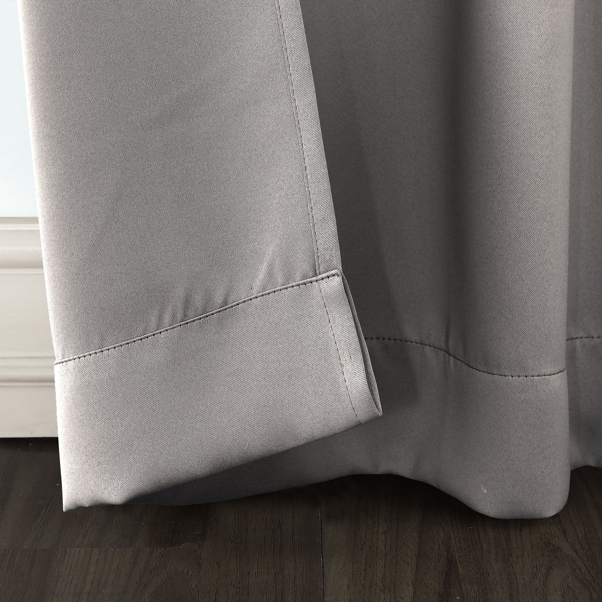 Sun Zero Hayden Energy Saving Blackout Rod Pocket 1-Piece Curtain Panel, Single Panel