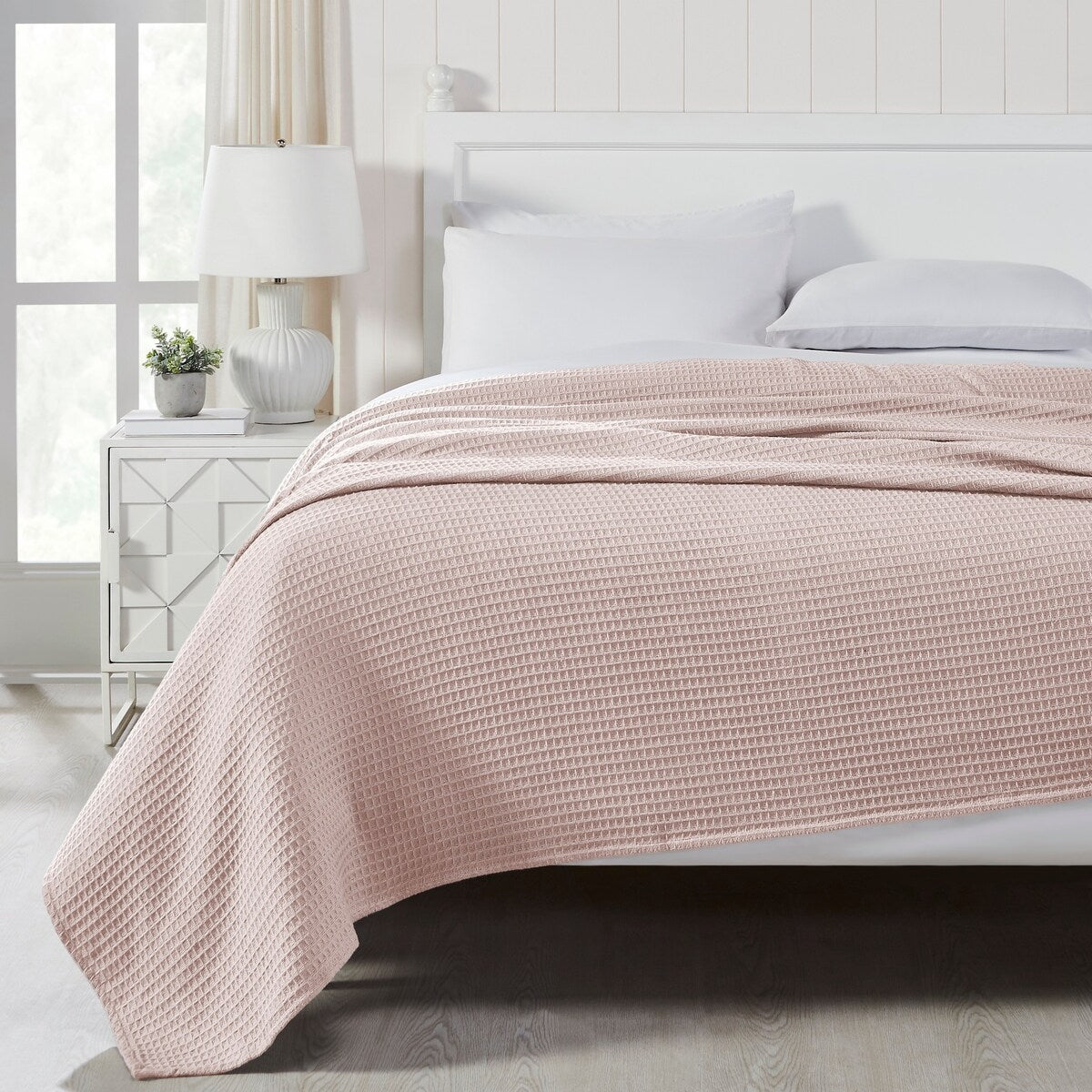 Modern Threads 100-Percent Cotton Waffle Thermal Blanket