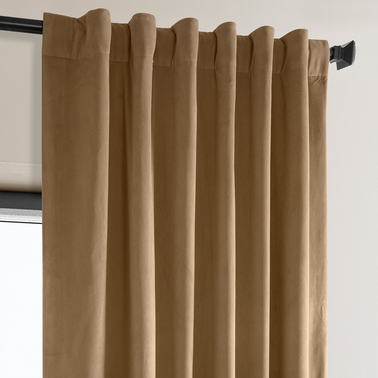 Exclusive Fabrics Heritage Plush Velvet Room Darkening Curtains (1 Panel) Luxury Velvet Curtains for Bedroom & Living Room.