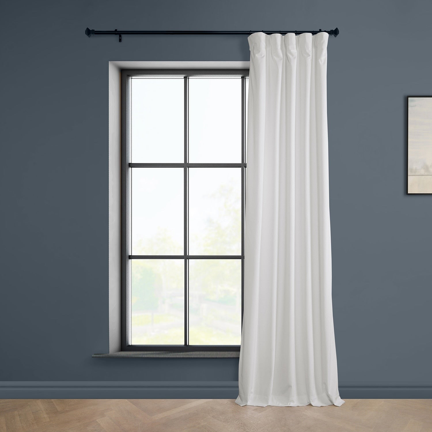 Exclusive Fabrics Heritage Plush Velvet Room Darkening Curtains (1 Panel) Luxury Velvet Curtains for Bedroom & Living Room.