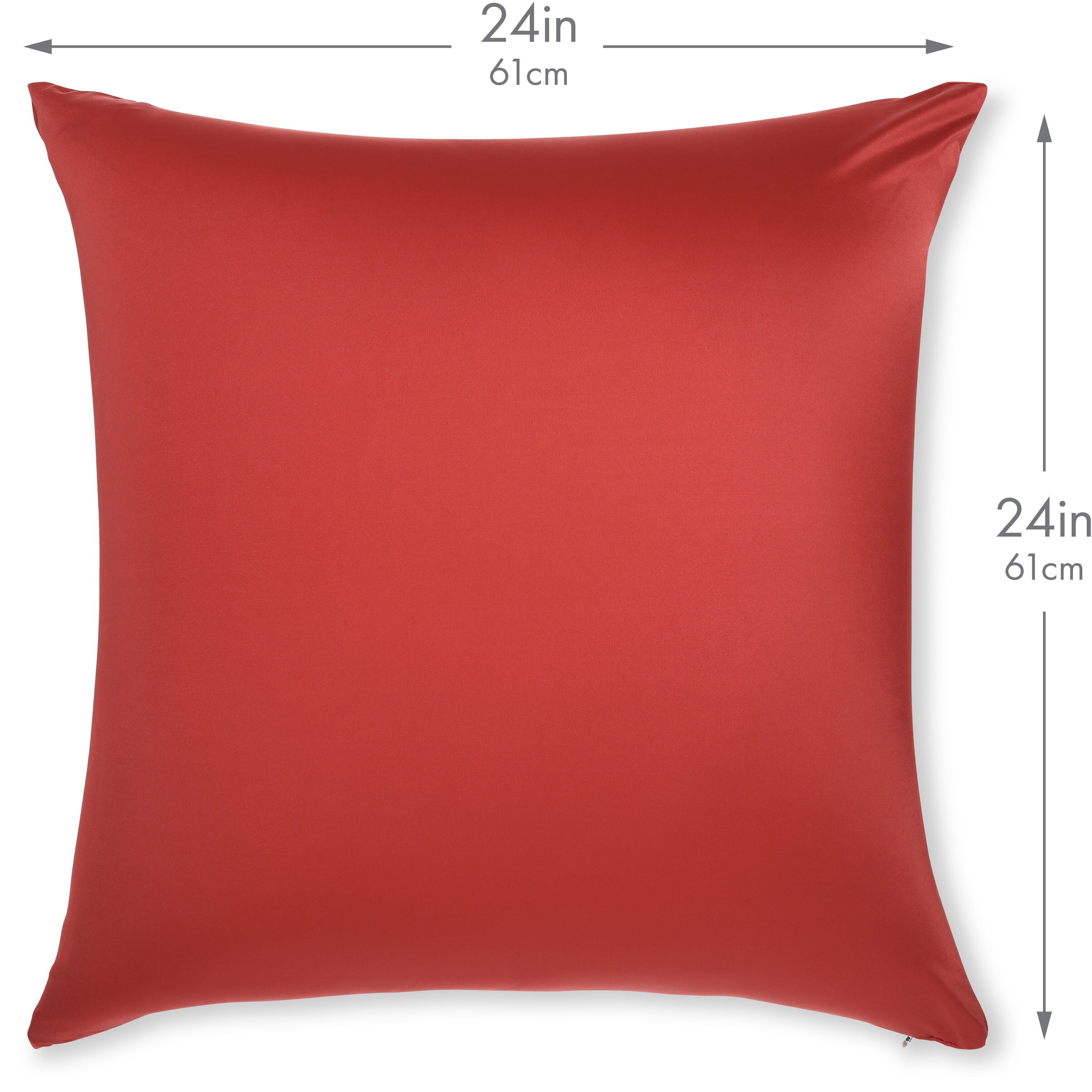 Throw Pillow Cozy Soft Microbead Maroon: 1 Pc