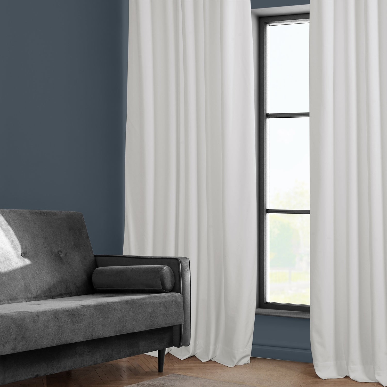 Exclusive Fabrics Heritage Plush Velvet Room Darkening Curtains (1 Panel) Luxury Velvet Curtains for Bedroom & Living Room.