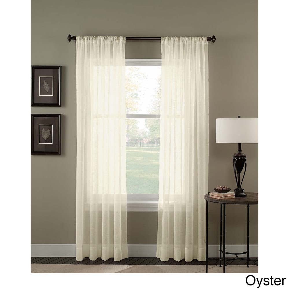 Trinity Crinkle Voile Extrawide Sheer Curtain Panel