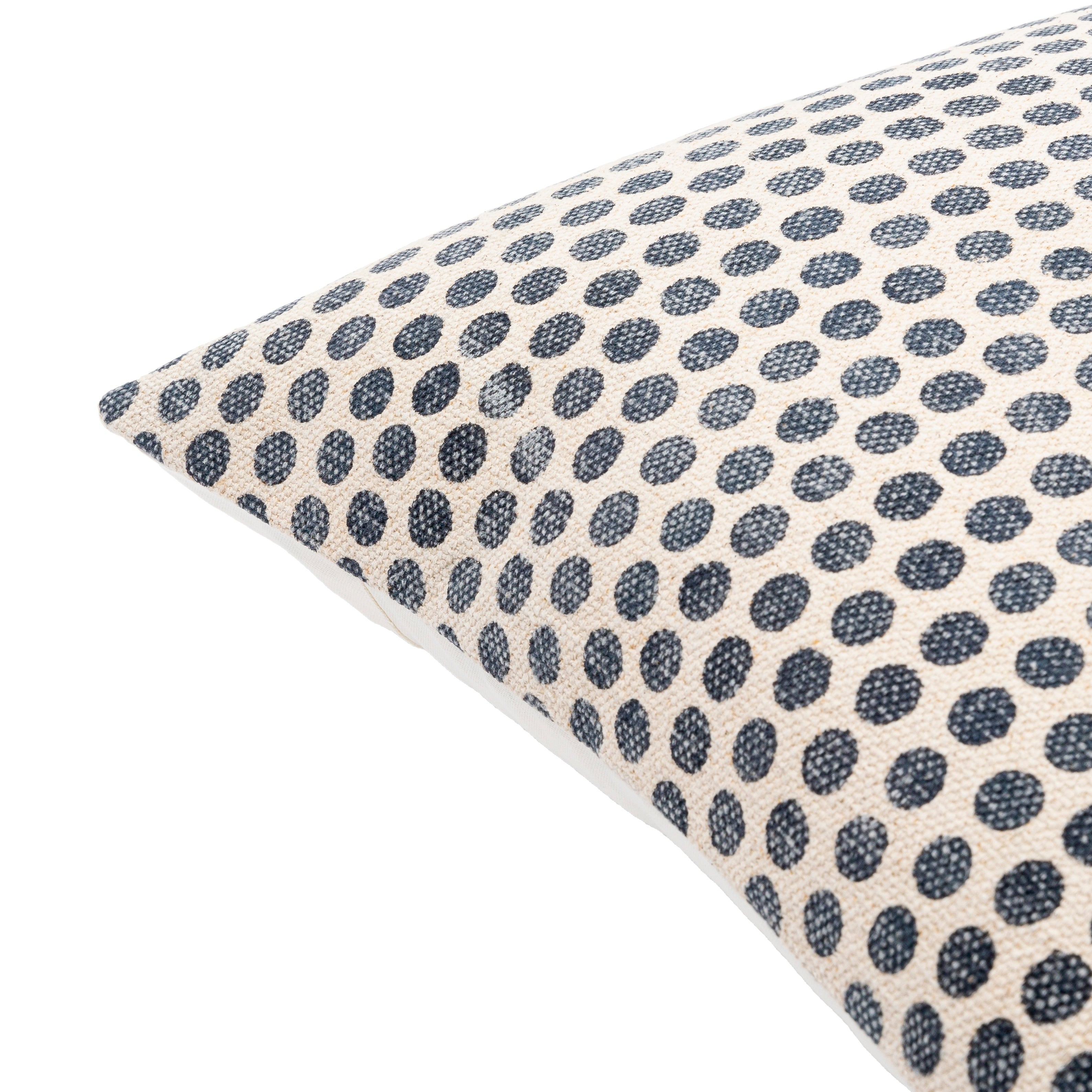 Faizah Block Print Dotted Cotton Throw Pillow