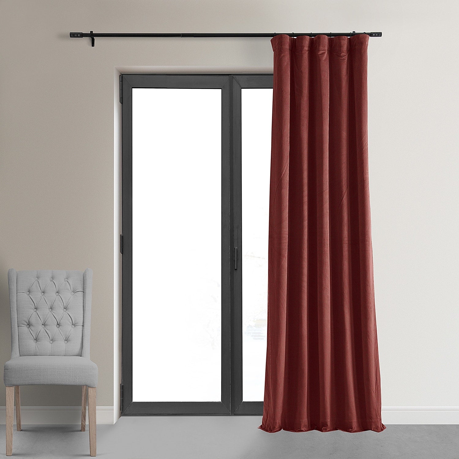 Exclusive Fabrics Signature Blackout Velvet Curtain (1 Panel)