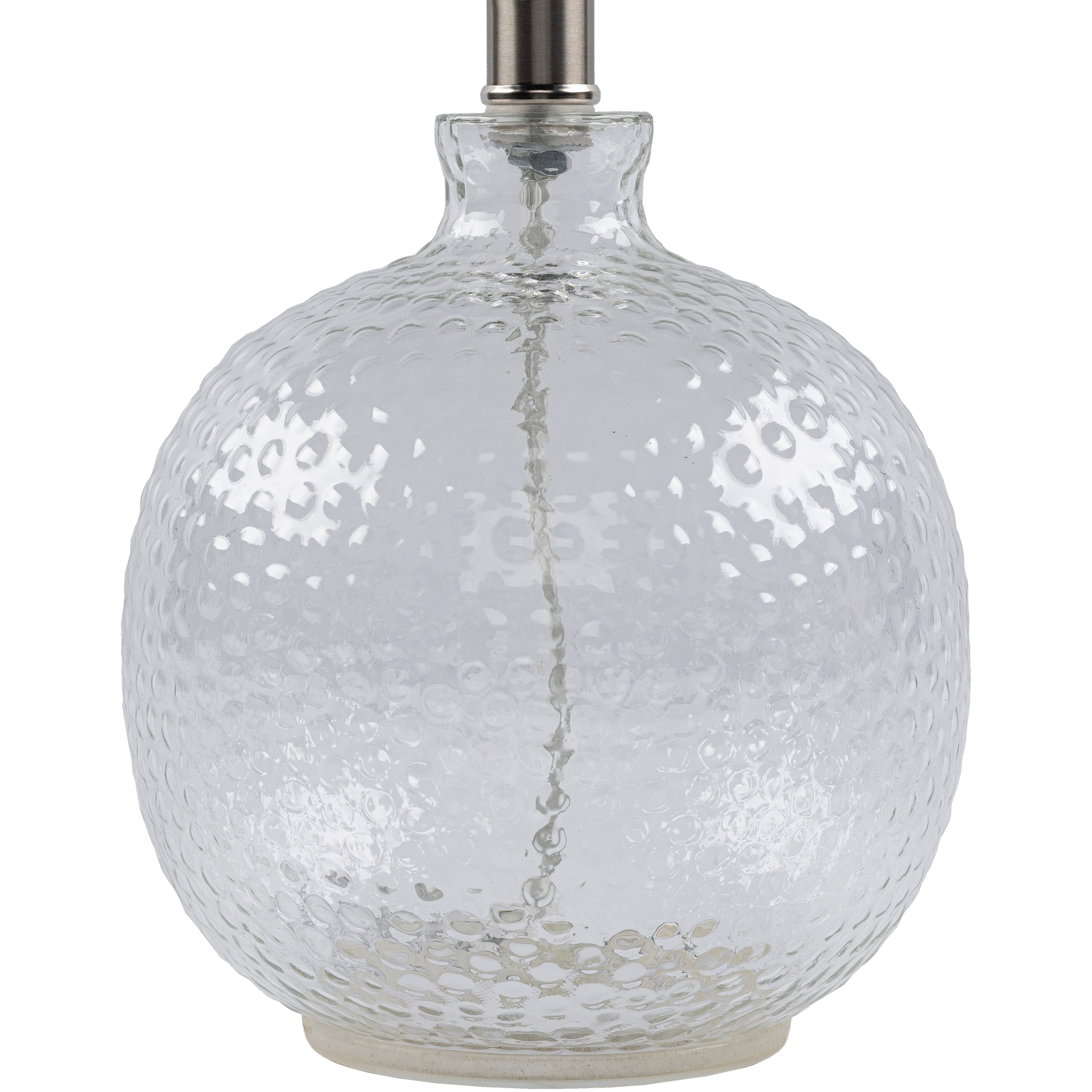 Livabliss Lester Textured Glass Table Lamp - 21H x 10W x 10D