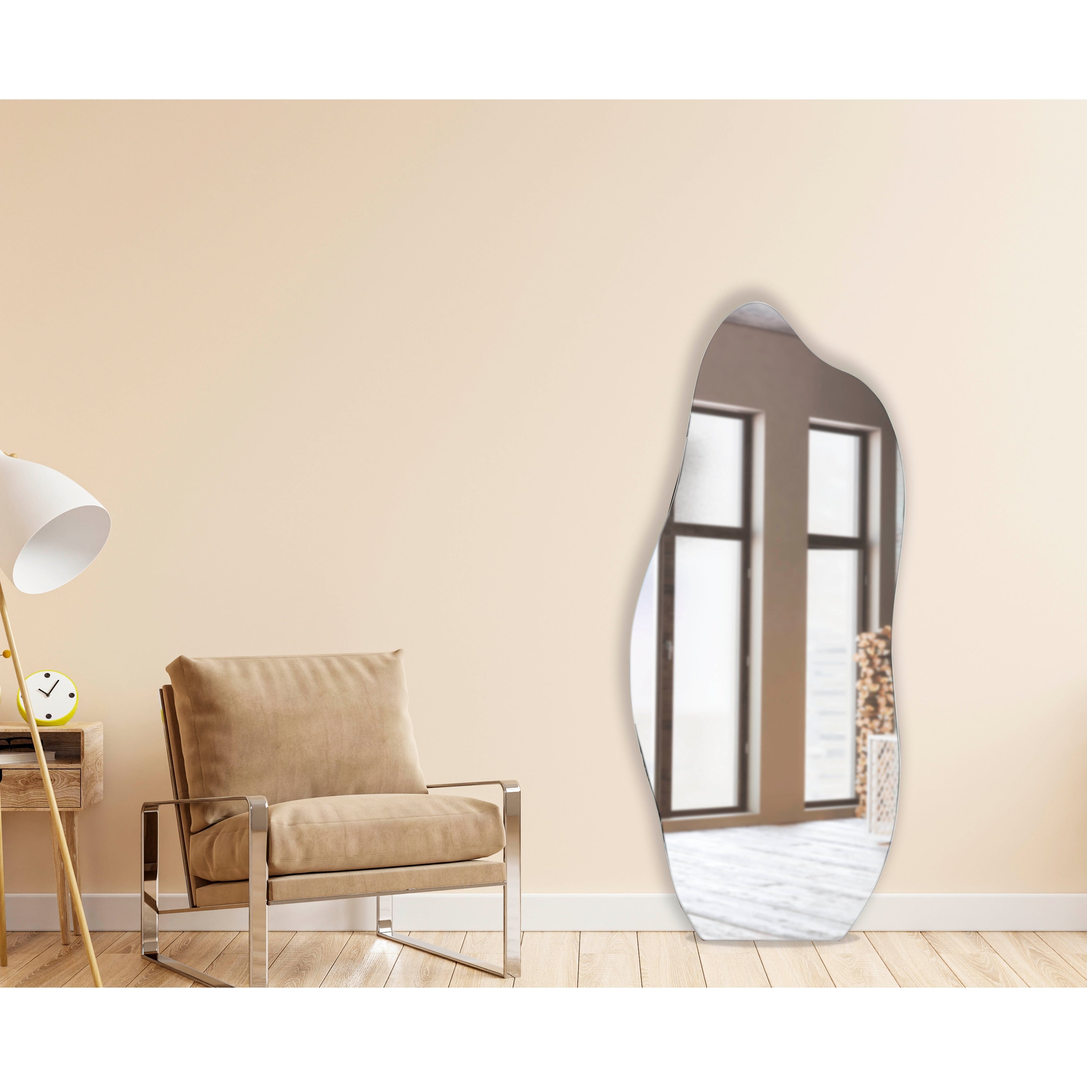 ALYA Asymmetrical Mirror , Decorative Irregular Mirror