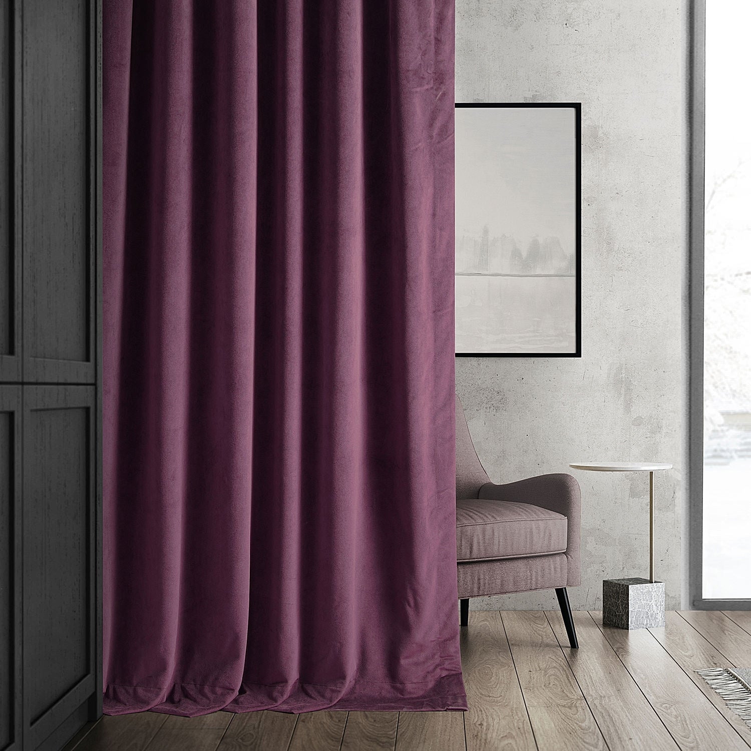 Exclusive Fabrics Signature Blackout Velvet Curtain (1 Panel)