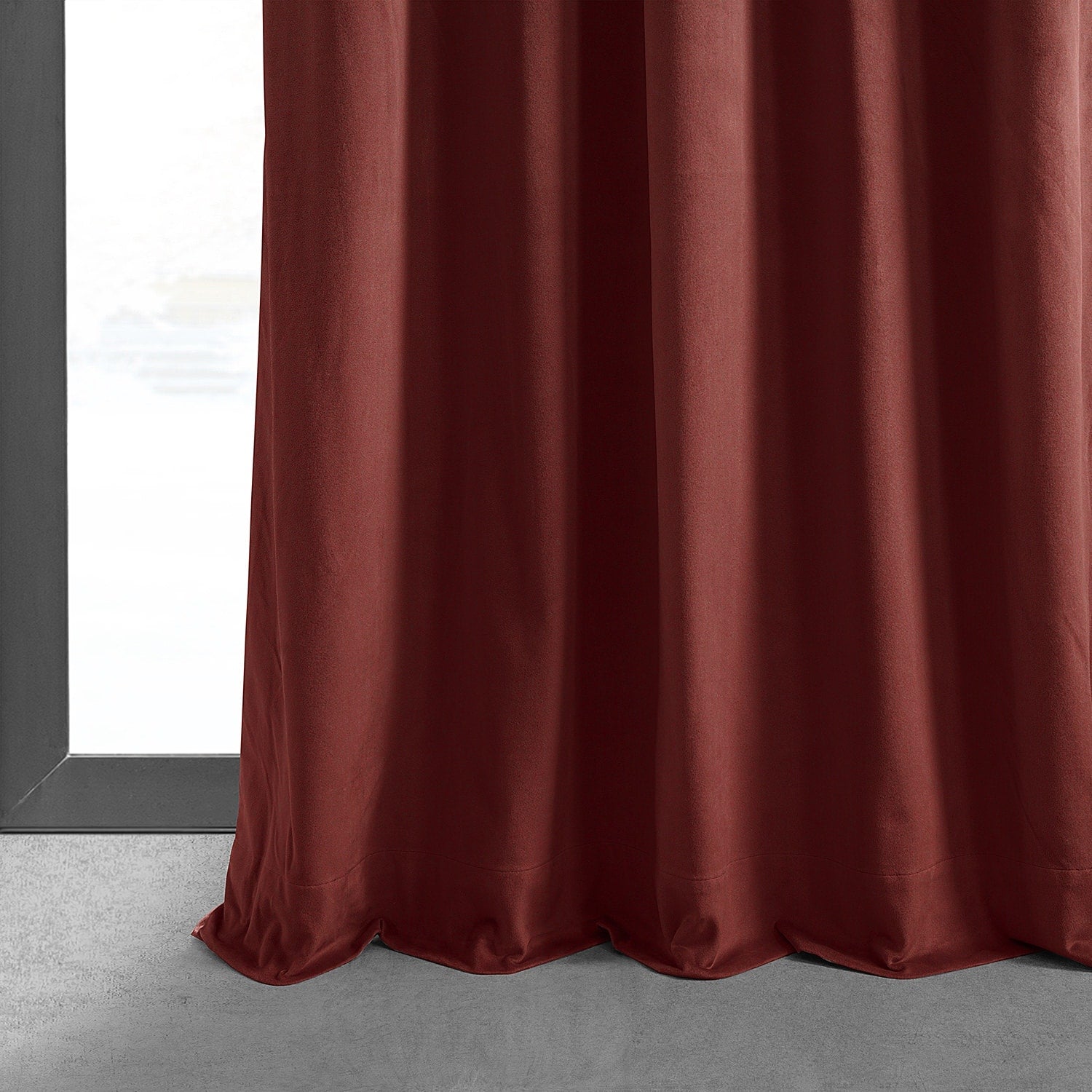 Exclusive Fabrics Signature Blackout Velvet Curtain (1 Panel)