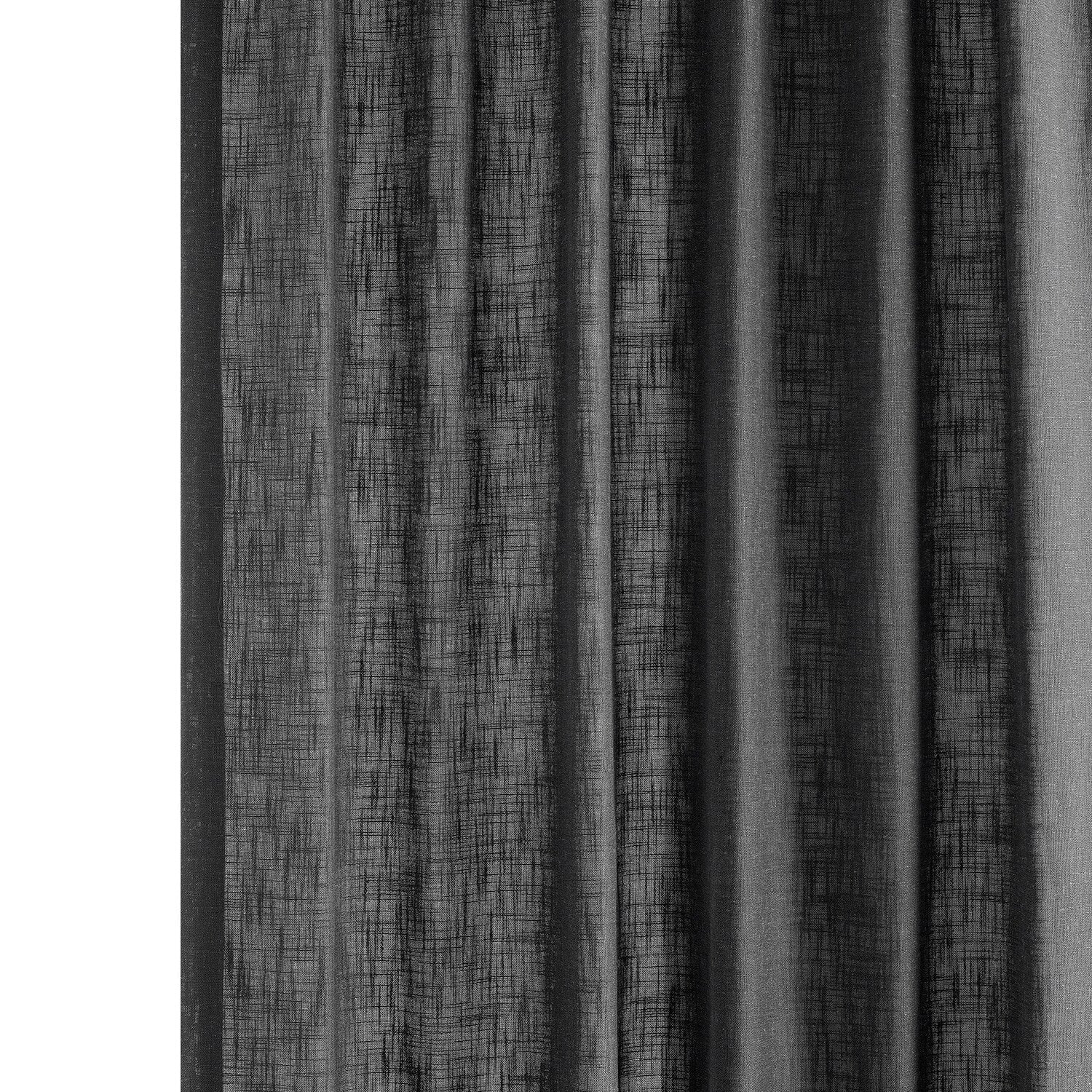 Exclusive Fabrics Heavy Faux Linen Light Filtering Curtains For Bedroom, Living Room (1 Panel)