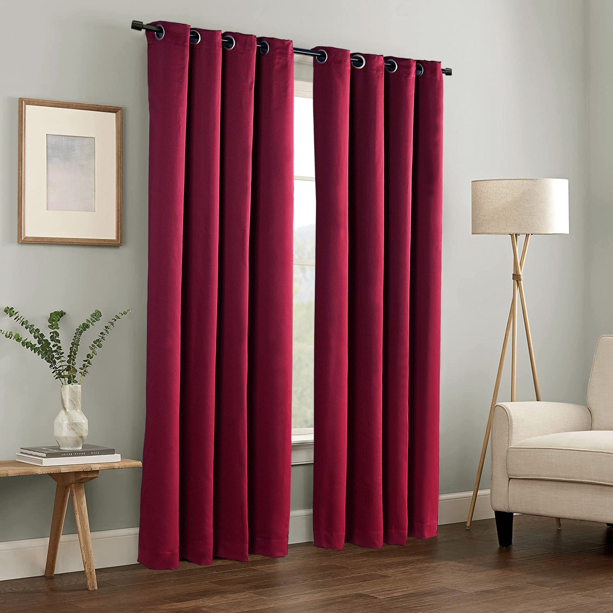 Blackout Window Panel Curtain Set (2 Panels and 2 matching Tie Backs)