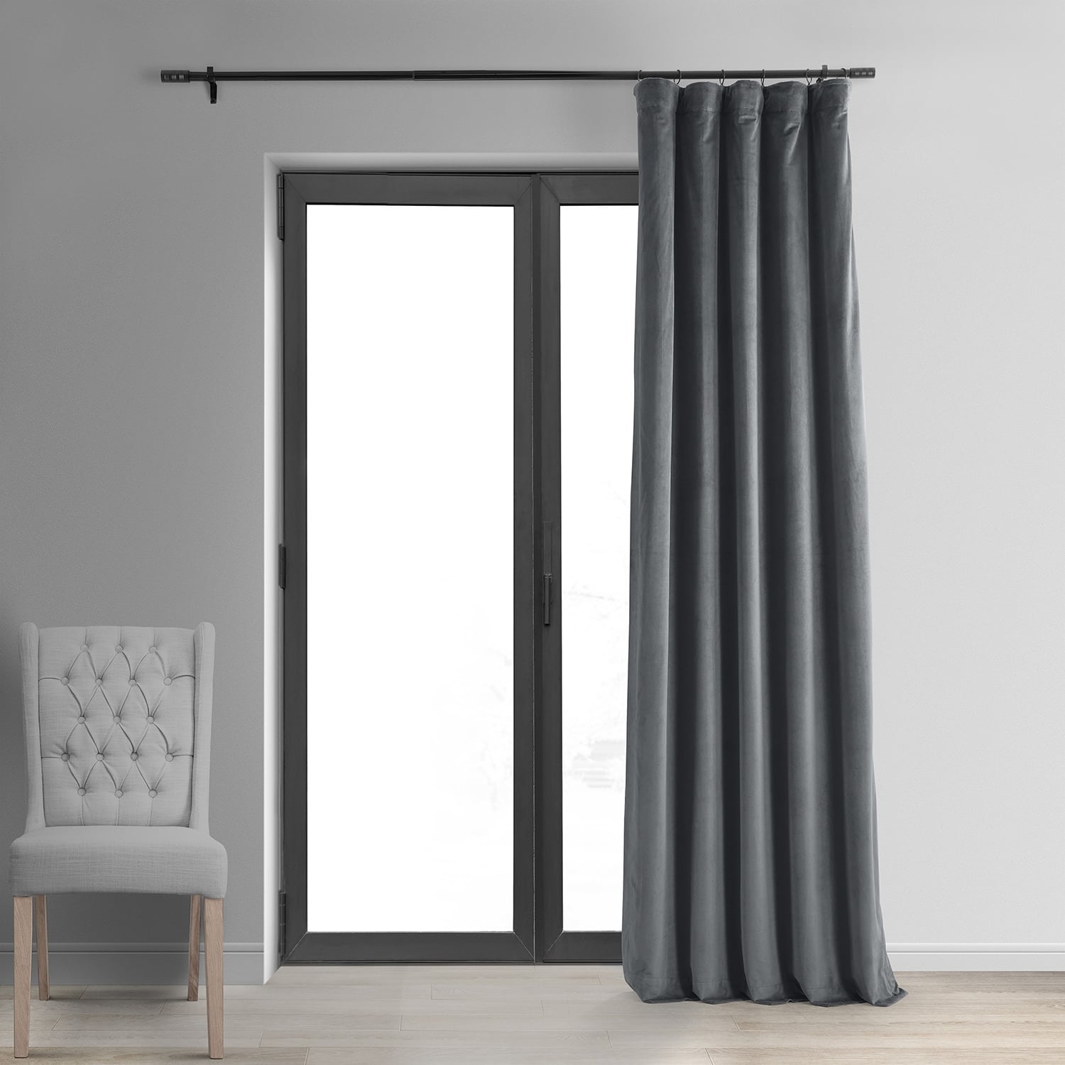 Exclusive Fabrics Signature Blackout Velvet Curtain (1 Panel)