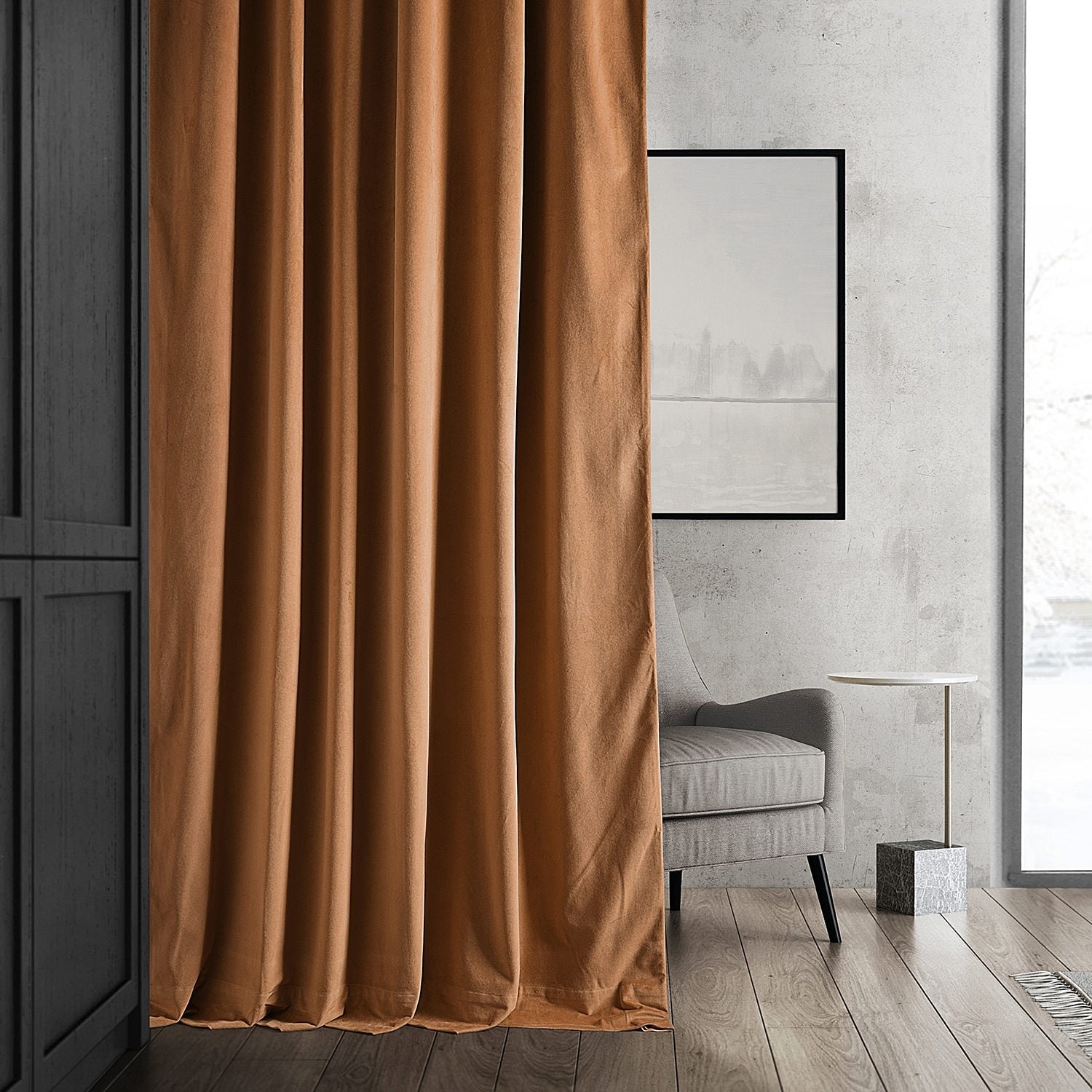 Exclusive Fabrics Signature Blackout Velvet Curtain (1 Panel)