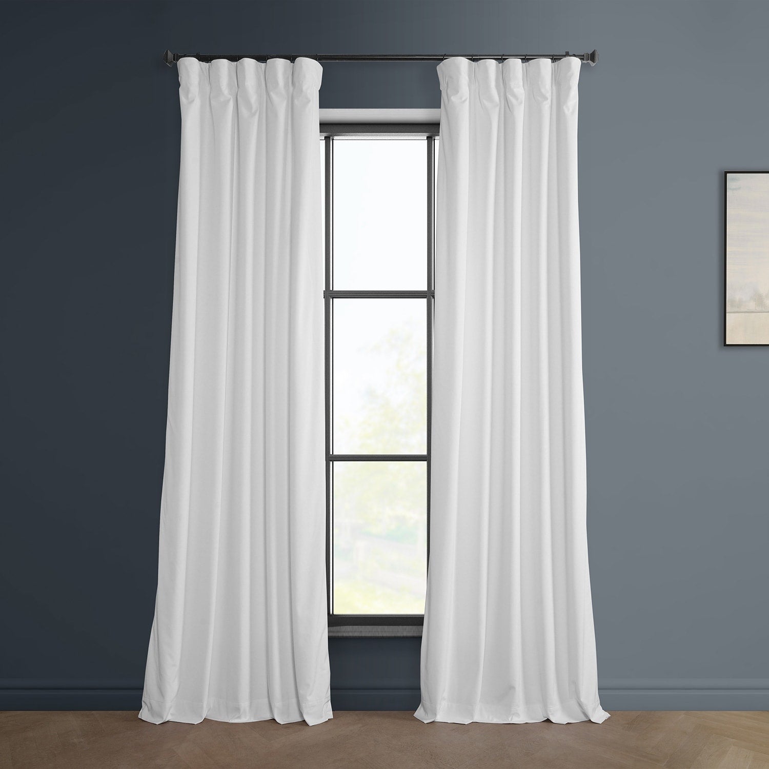 Exclusive Fabrics Heritage Plush Velvet Room Darkening Curtains (1 Panel) Luxury Velvet Curtains for Bedroom & Living Room.