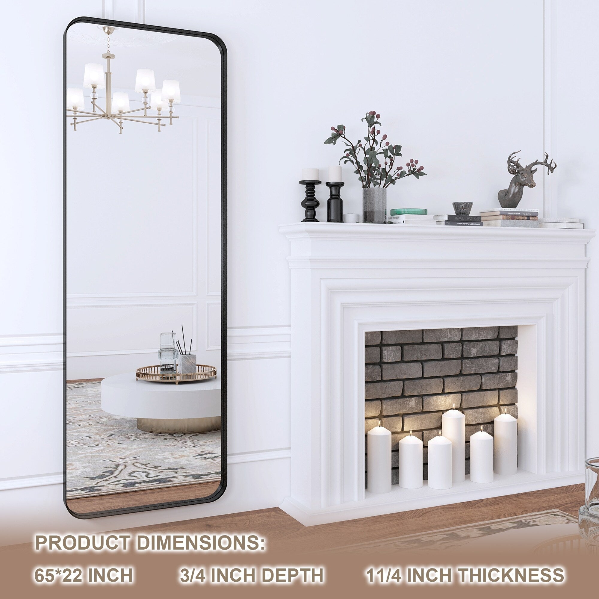 Framed Wall Mounted Bathroom Vanity Mirror