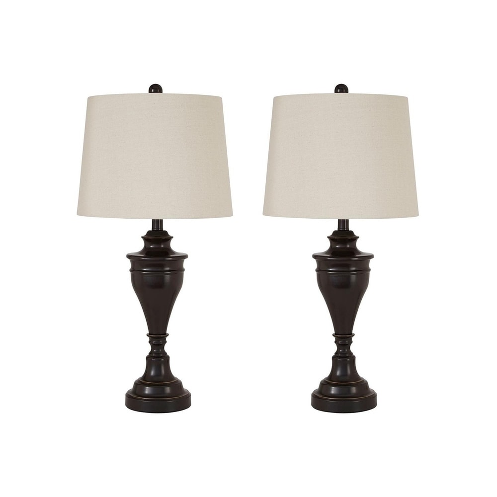 Darlita Bronze Finish 30 Inch Metal Table Lamps - Set of 2