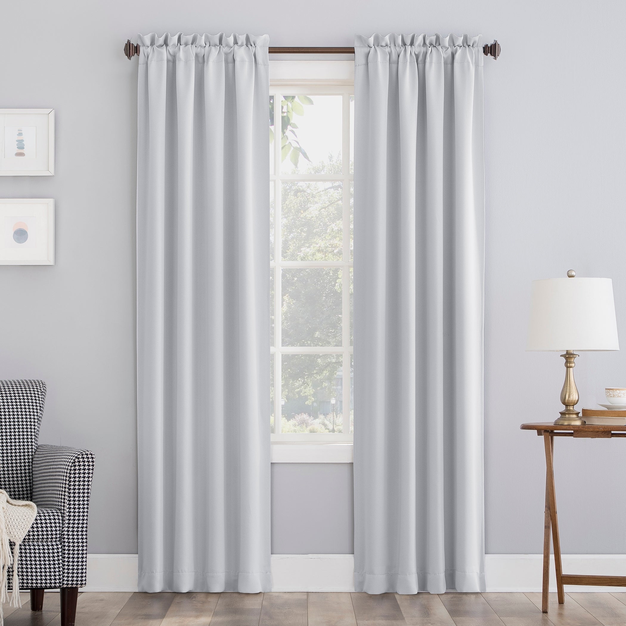 Sun Zero Hayden Energy Saving Blackout Rod Pocket 1-Piece Curtain Panel, Single Panel