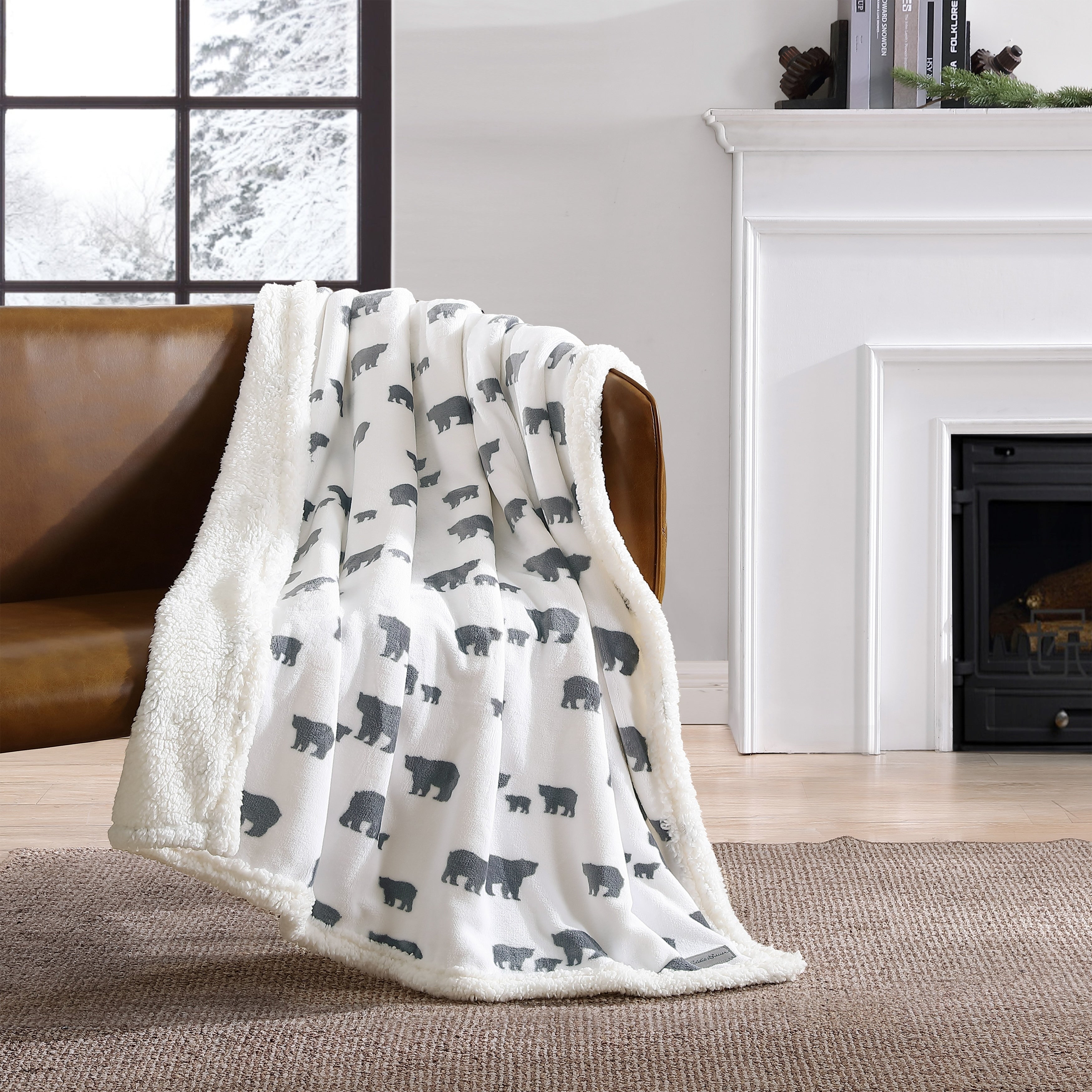 Eddie Bauer Ultra Plush Super Soft & Cozy- Reversible Throw Blankets