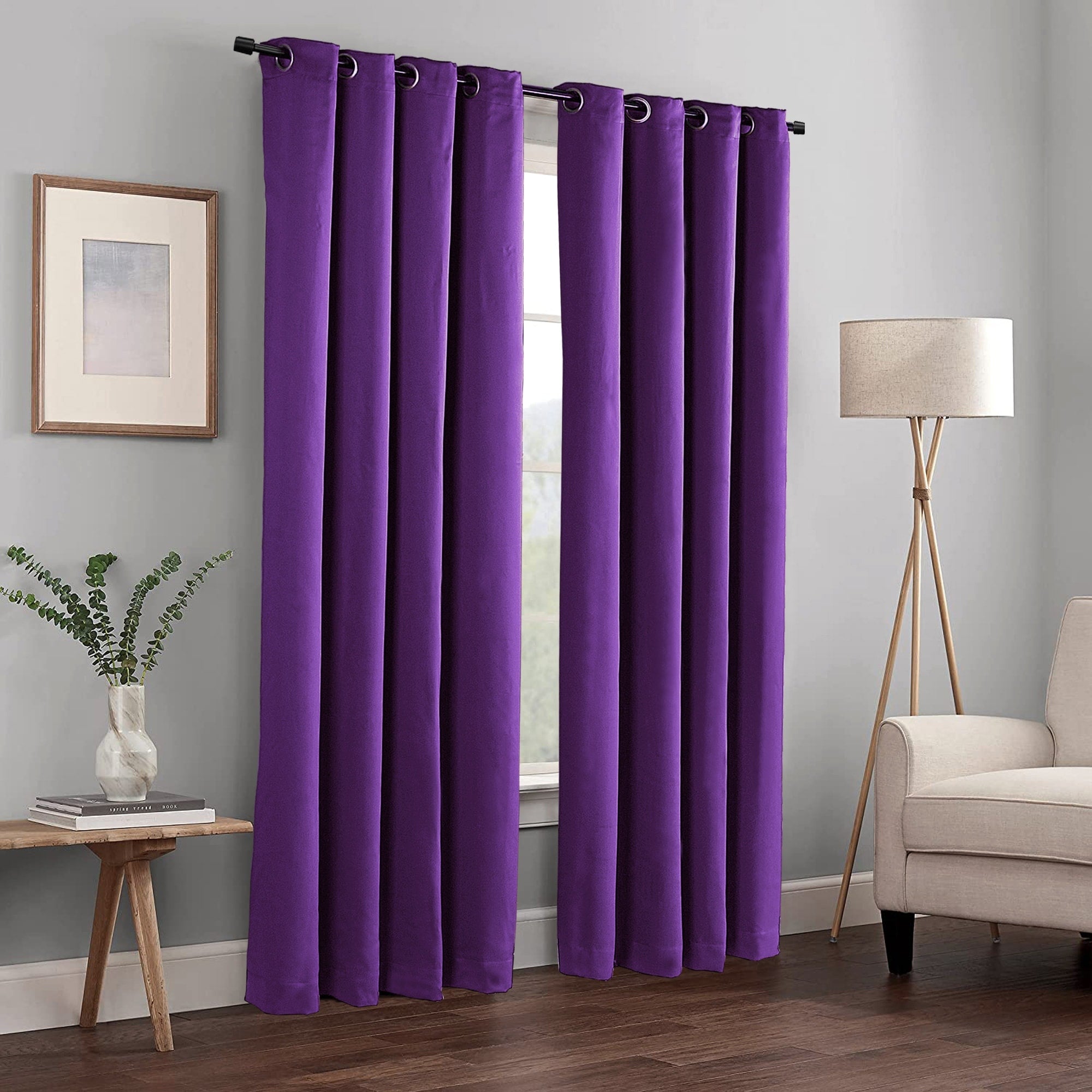 Blackout Window Panel Curtain Set (2 Panels and 2 matching Tie Backs)