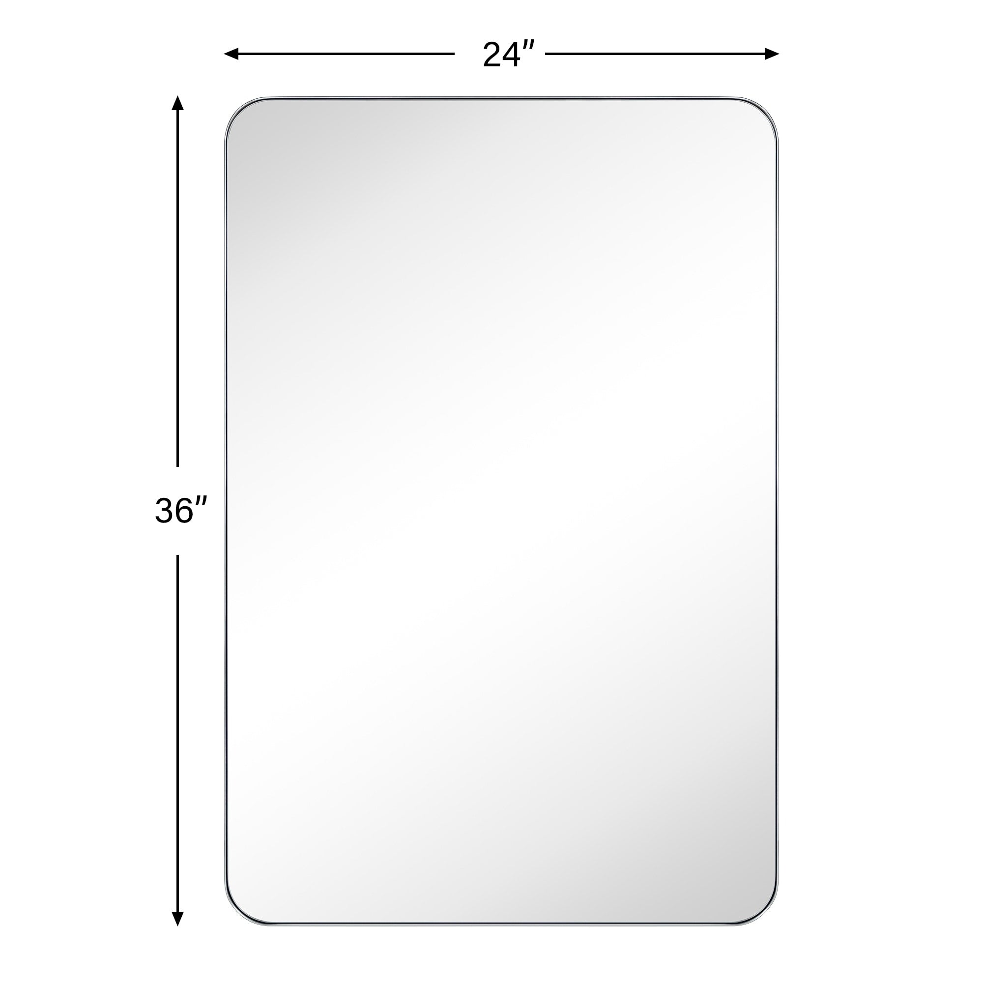 TEHOME Kengston Modern & Contemporary Rectangular Bathroom Vanity Mirror