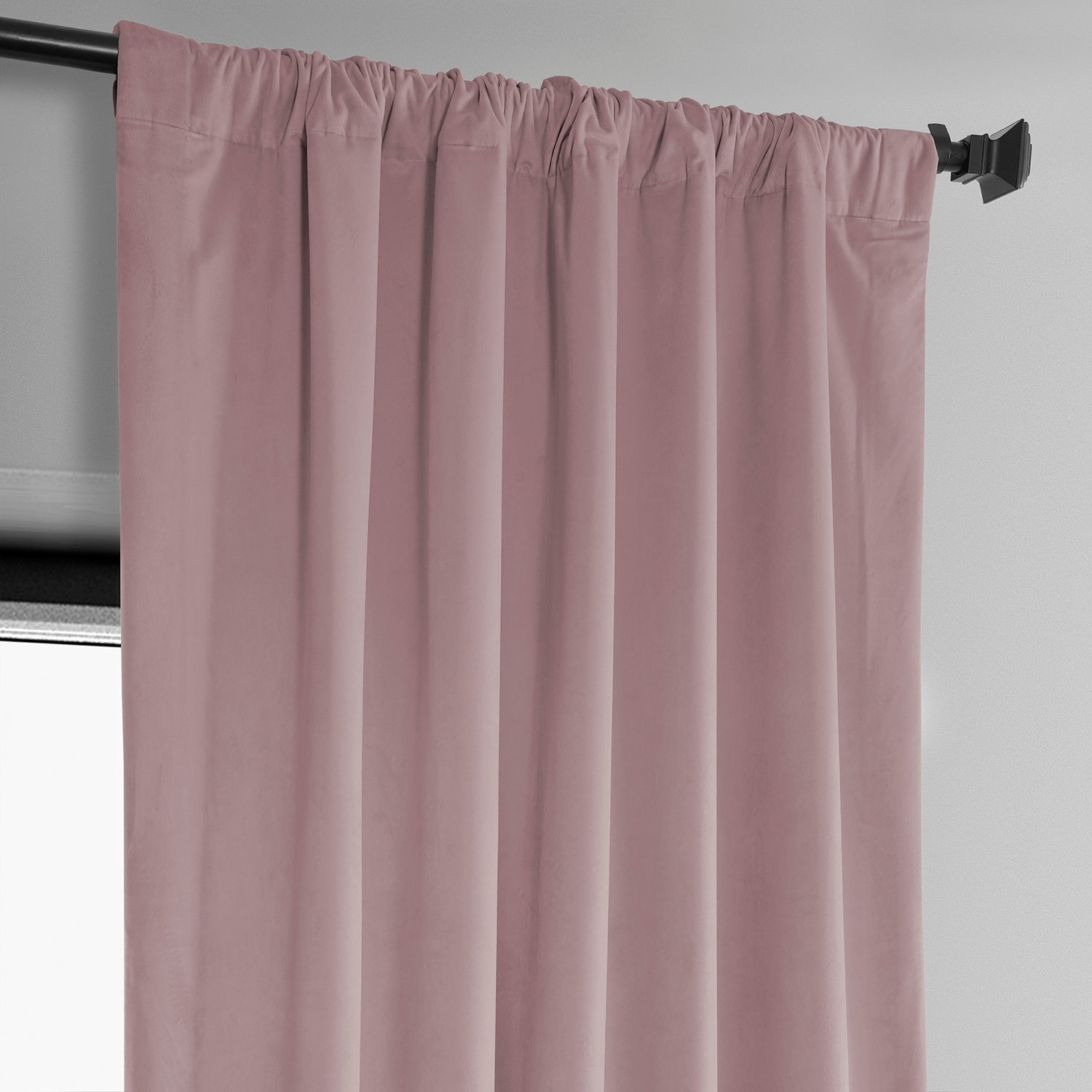 Exclusive Fabrics Heritage Plush Velvet Room Darkening Curtains (1 Panel) Luxury Velvet Curtains for Bedroom & Living Room.