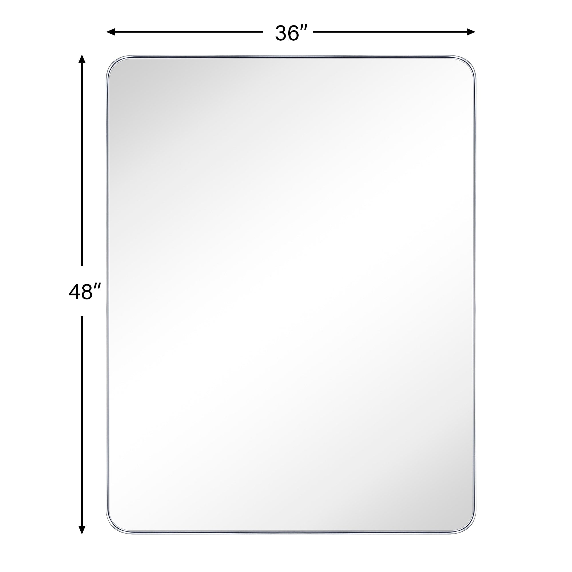 TEHOME Kengston Modern & Contemporary Rectangular Bathroom Vanity Mirror