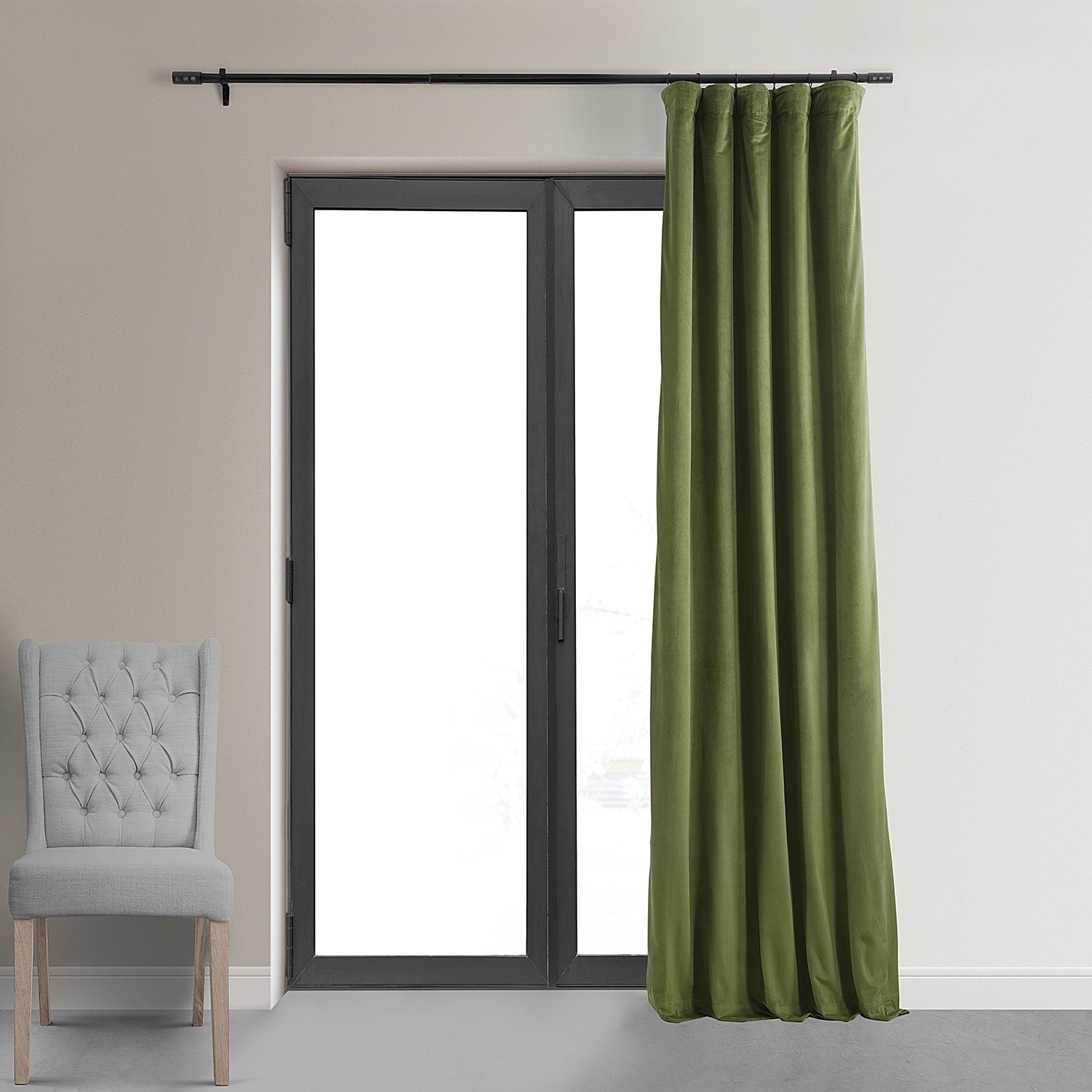 Exclusive Fabrics Signature Blackout Velvet Curtain (1 Panel)