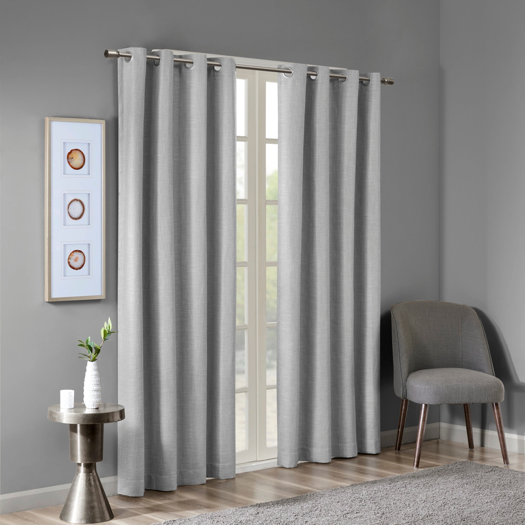 Arlie Printed Heathered Blackout Single Window Curtain Panel by SunSmart