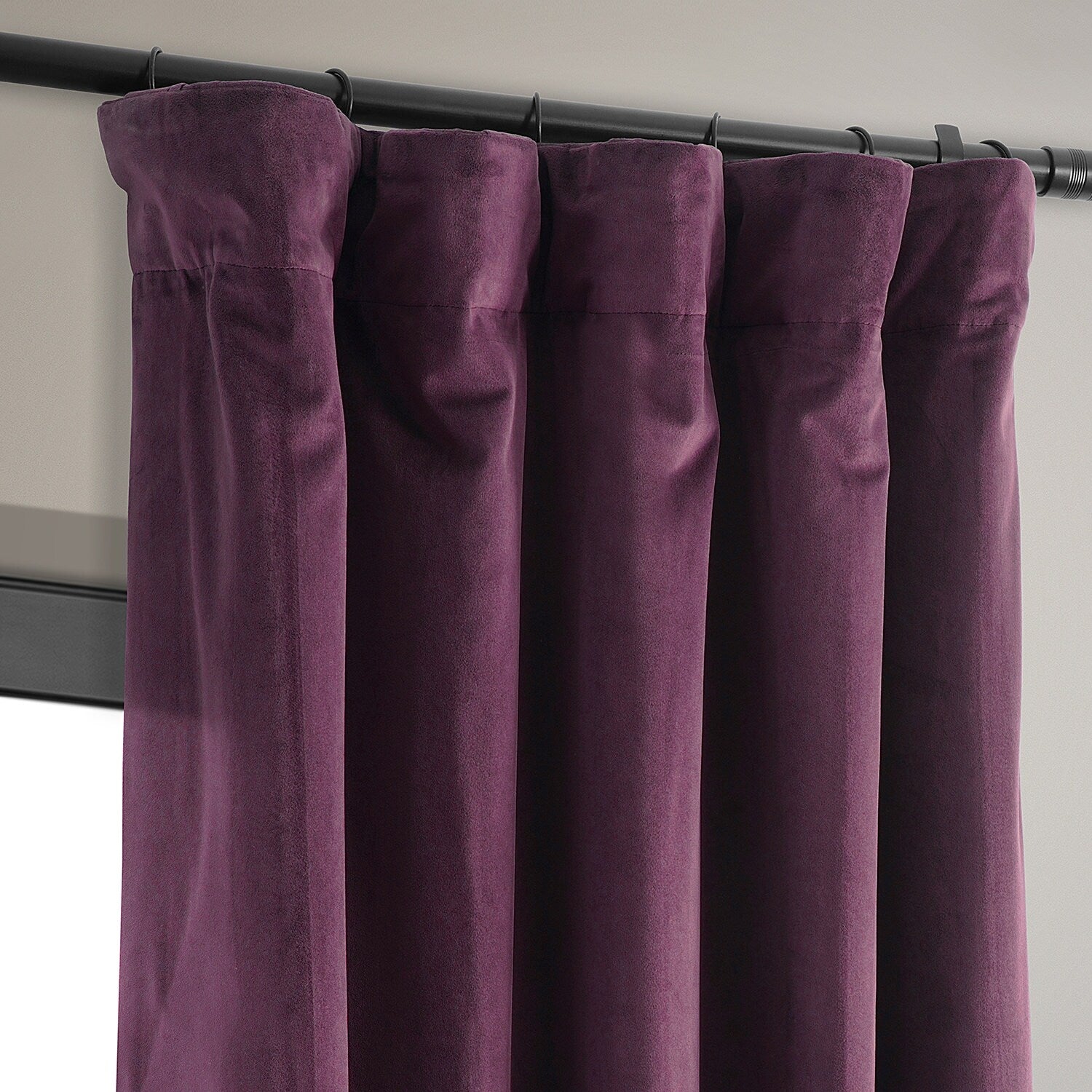 Exclusive Fabrics Signature Blackout Velvet Curtain (1 Panel)