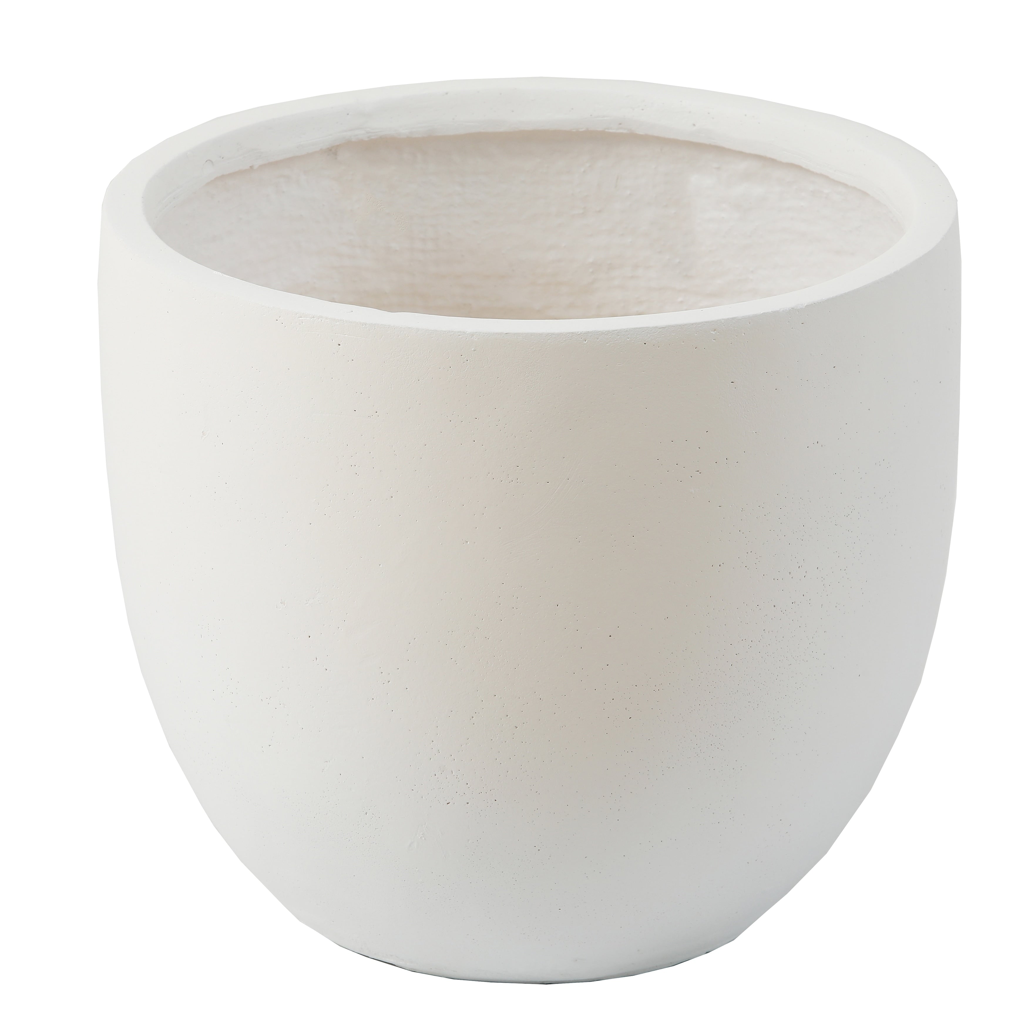 Tapered Round MgO Planter, Indoor and Outdoor